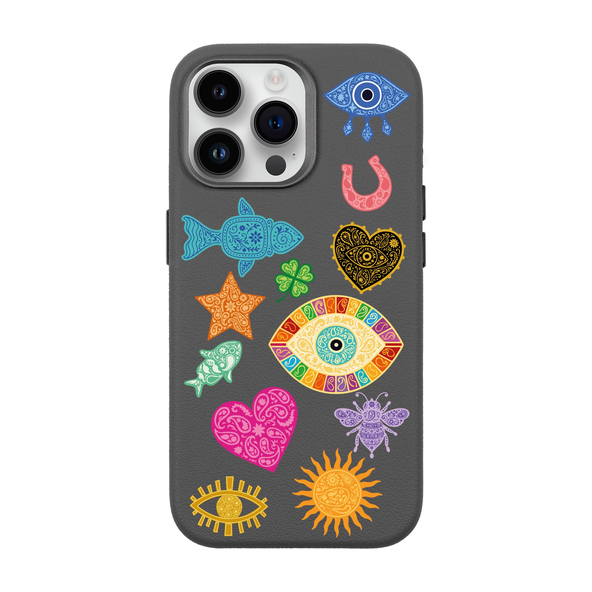 CHARMS BY BERRİN ÖZKAN – iPhone Leather Premium Case with MagSafe Compatibility
