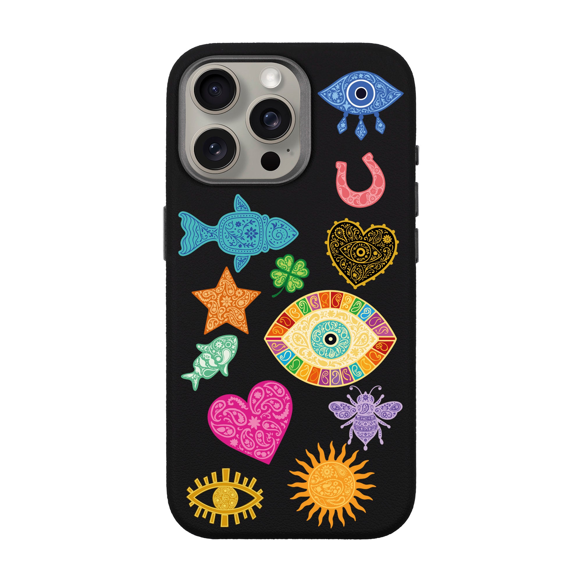 CHARMS BY BERRİN ÖZKAN – iPhone Leather Premium Case with MagSafe Compatibility