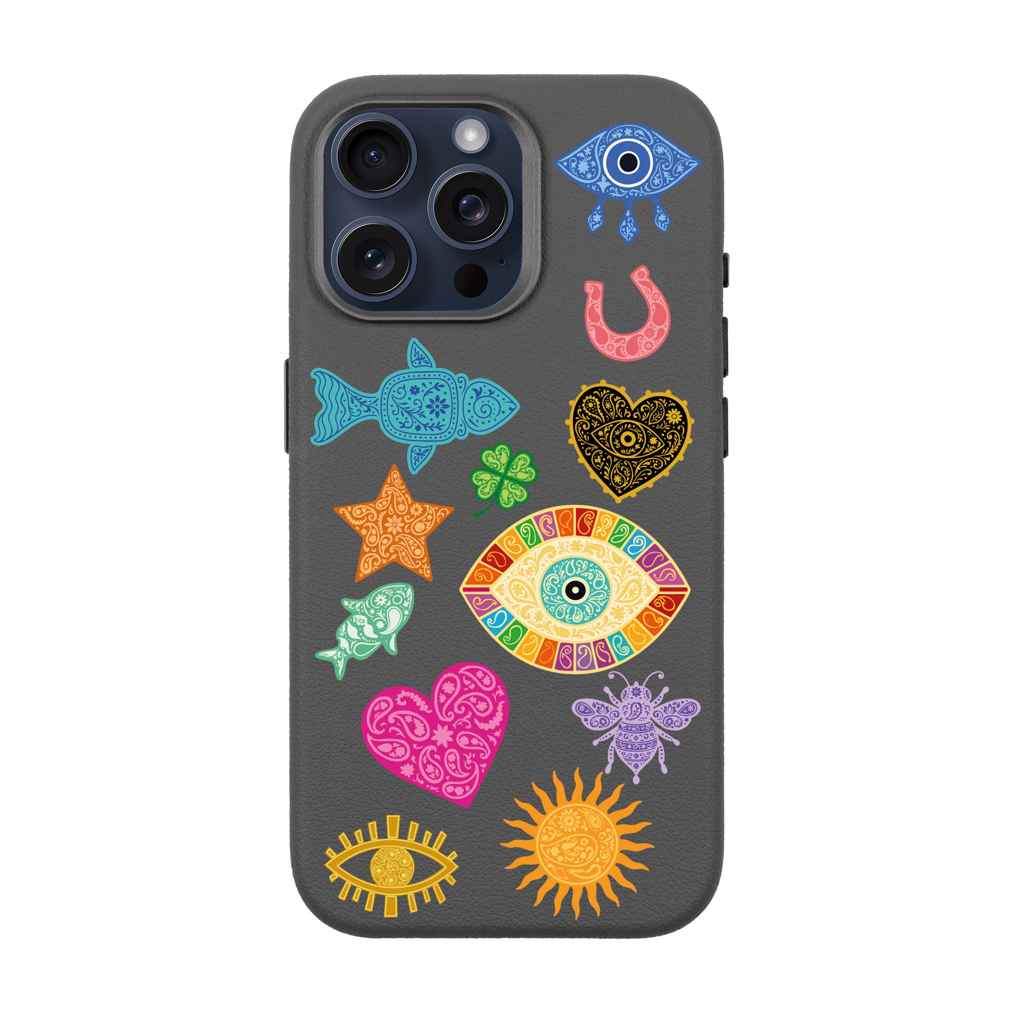 CHARMS BY BERRİN ÖZKAN – iPhone Leather Premium Case with MagSafe Compatibility