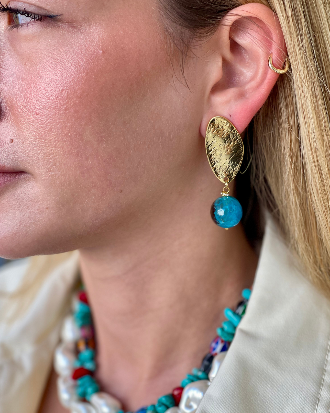 BONBON BLUE EARRINGS