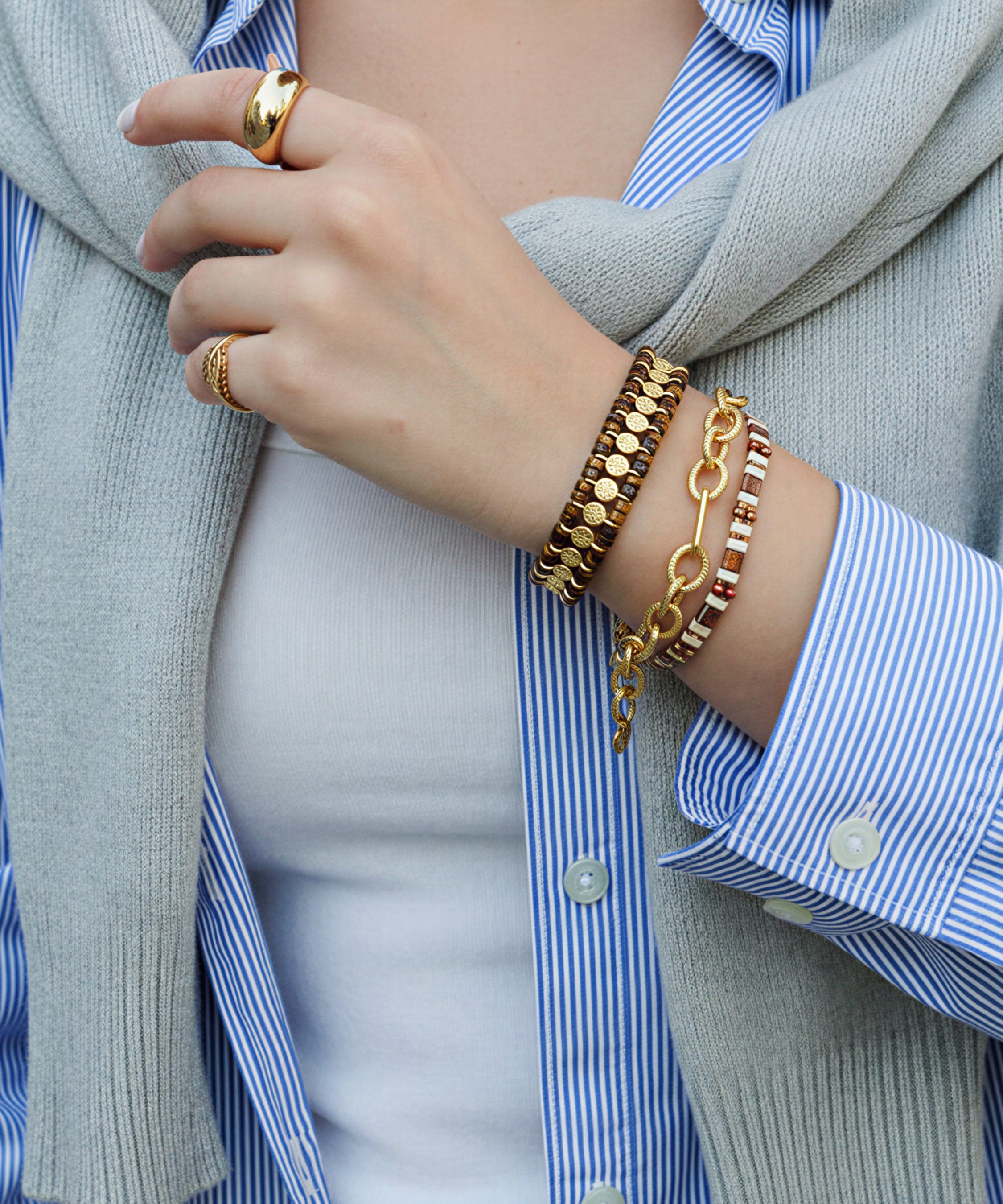 GRECO TIGER EYE BRACELET