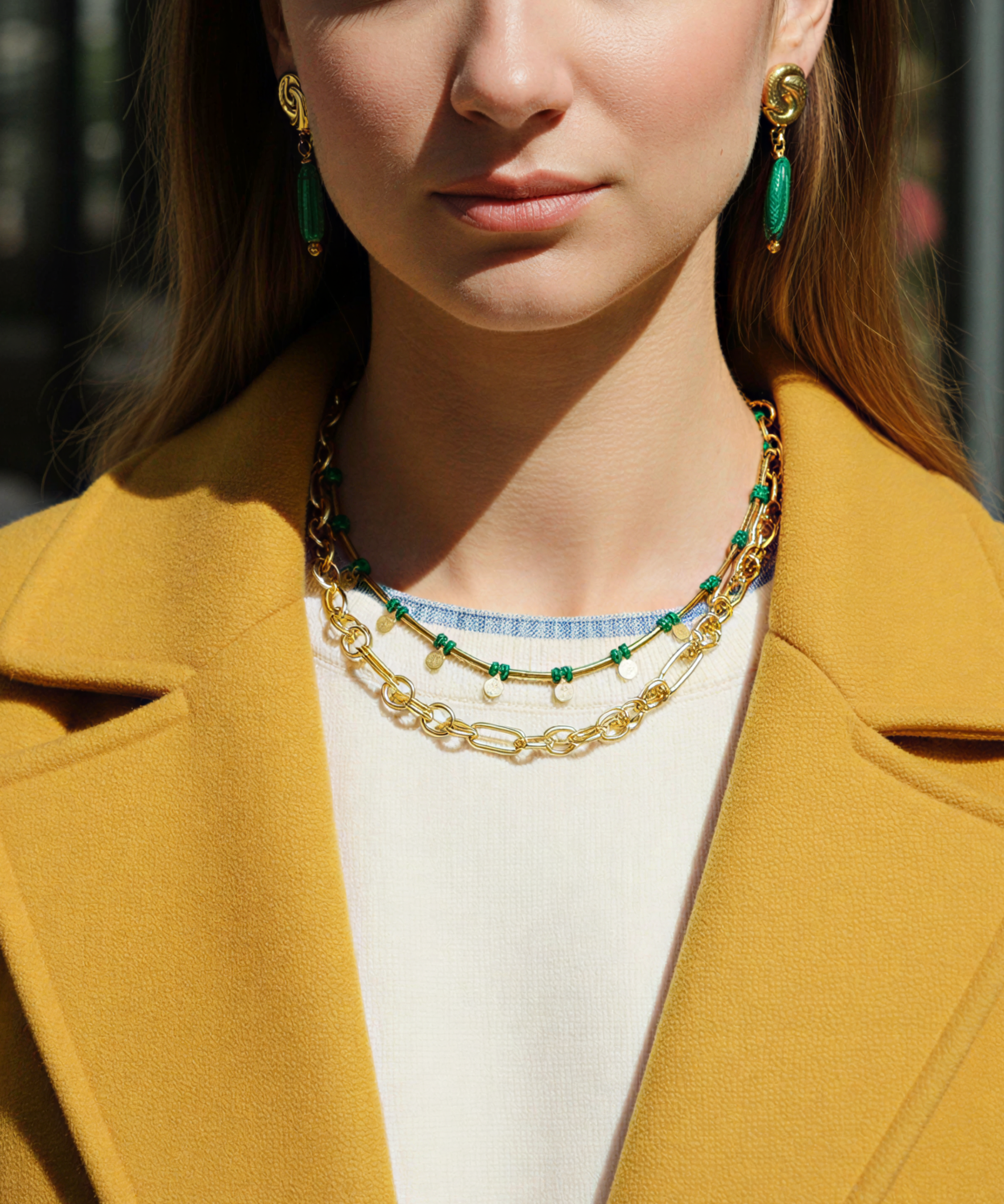 GRECO MALACHITE NECKLACE