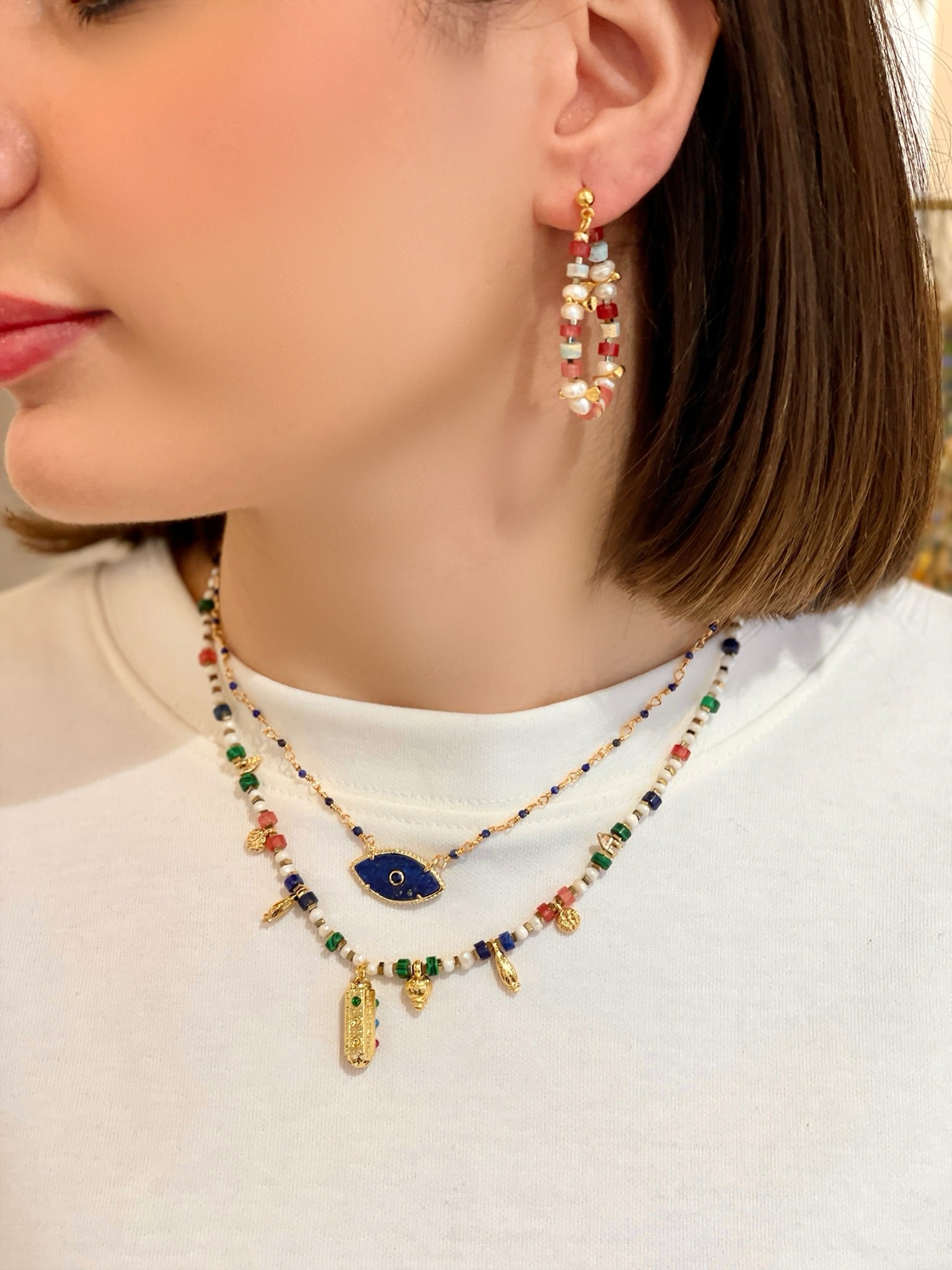 BOHEMIAN BREEZE PEARL NECKLACE