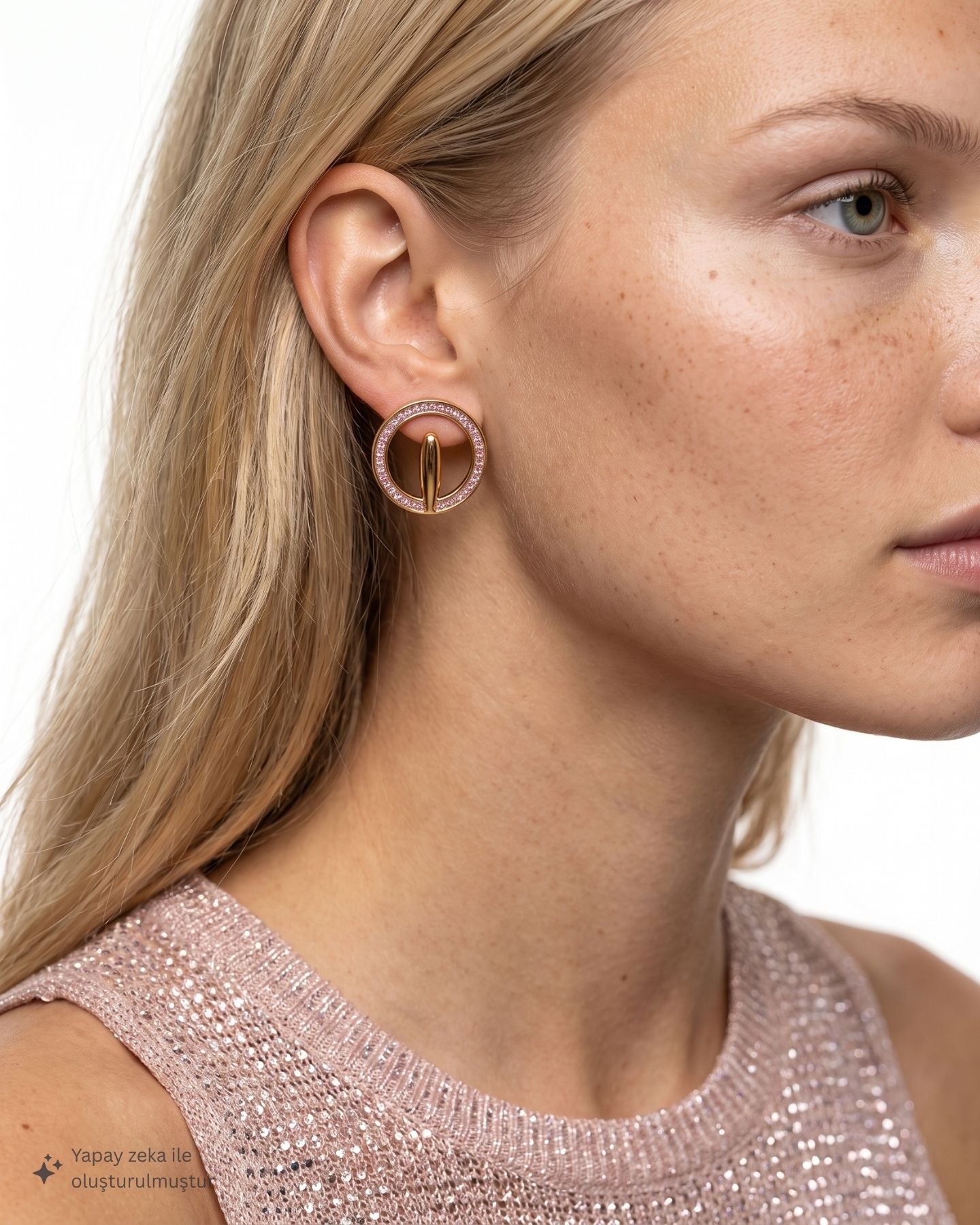 PINK ORBIT EARRINGS