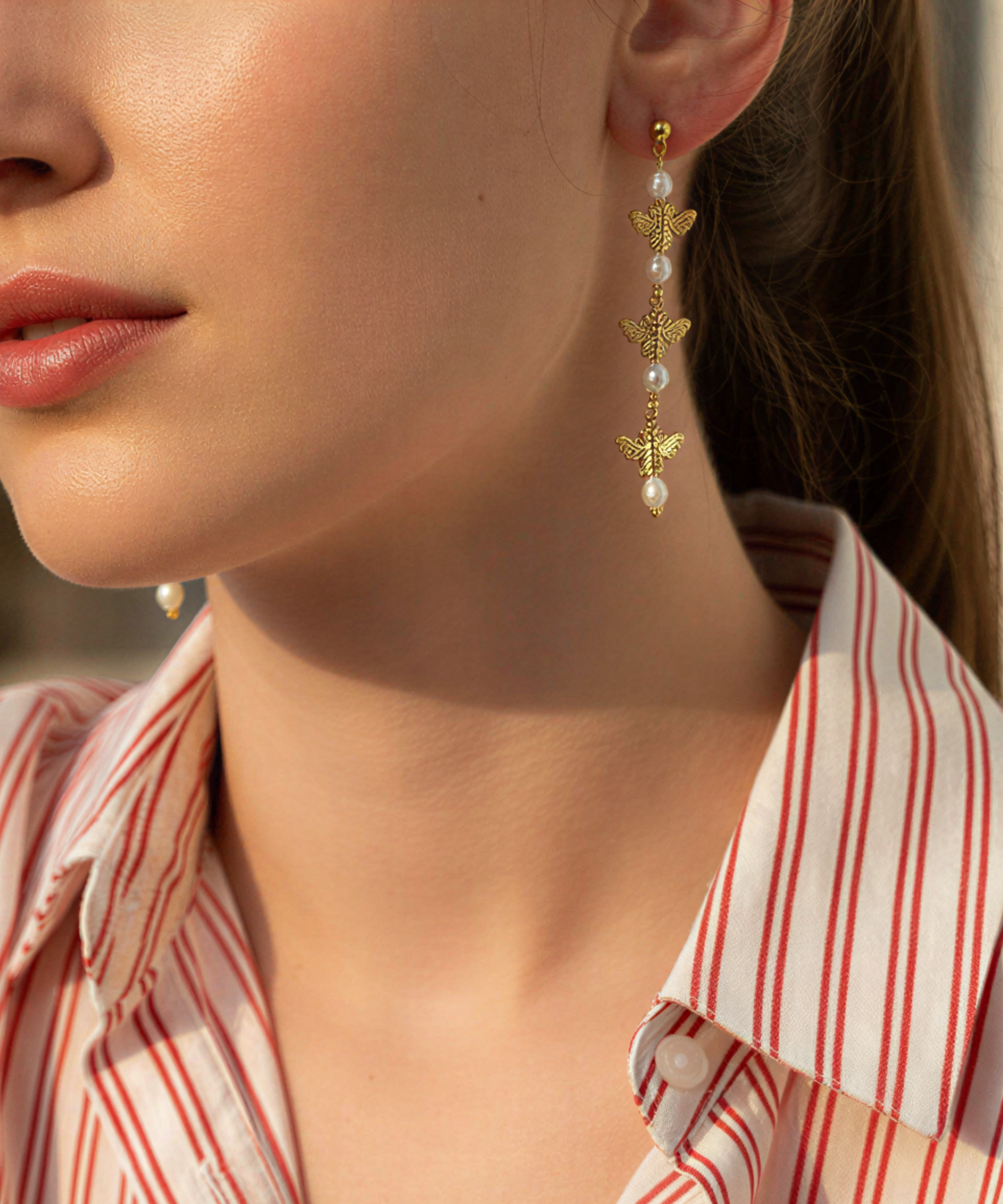 BEE LOVE İNCİ KÜPE