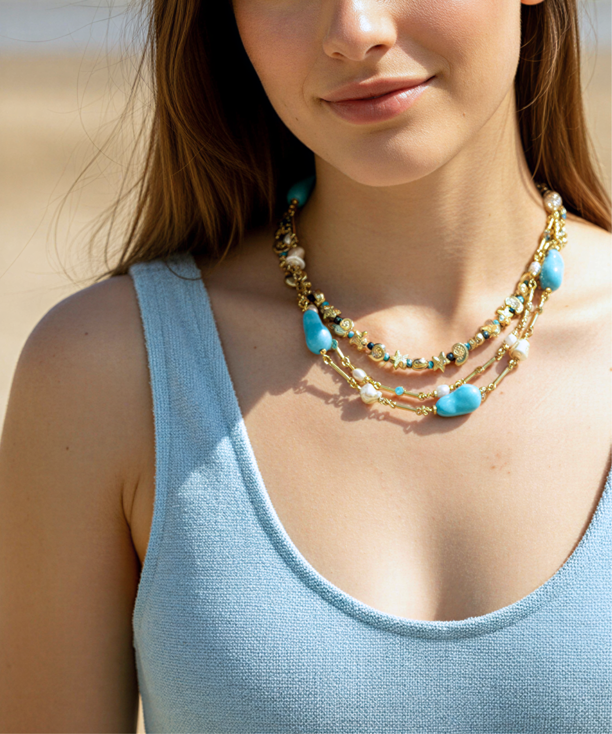 LAGUNA TURQUOISE PEARL NECKLACE