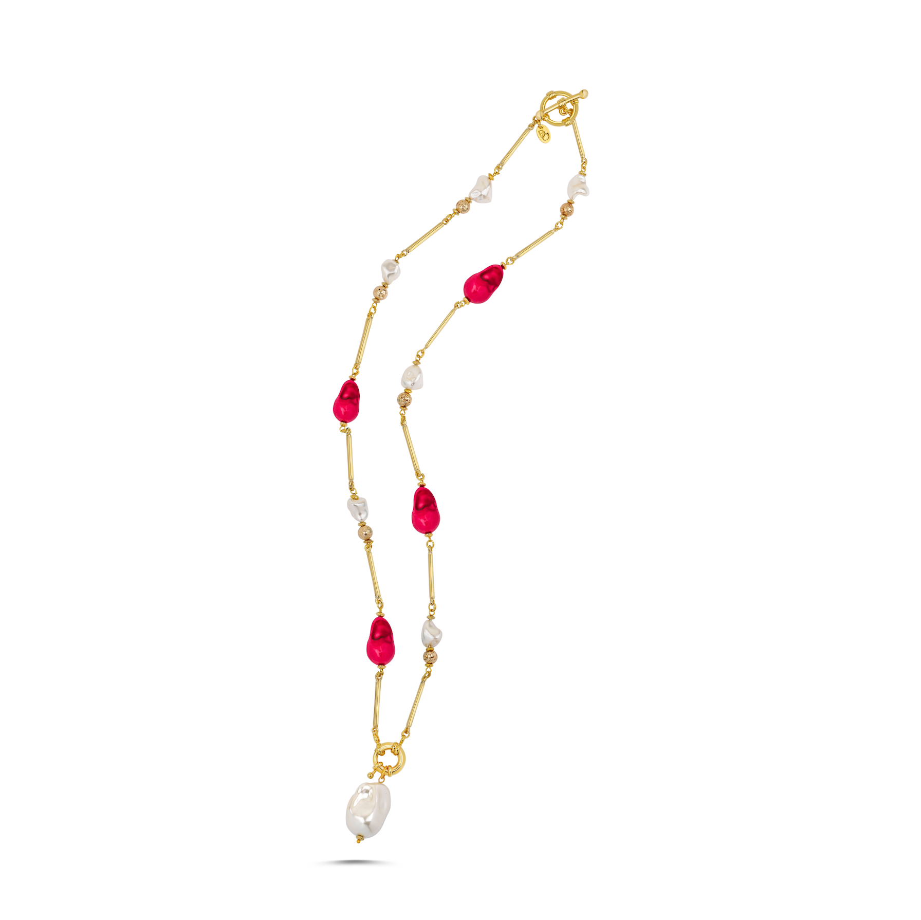 MIAMI FUCHSIA LONG NECKLACE