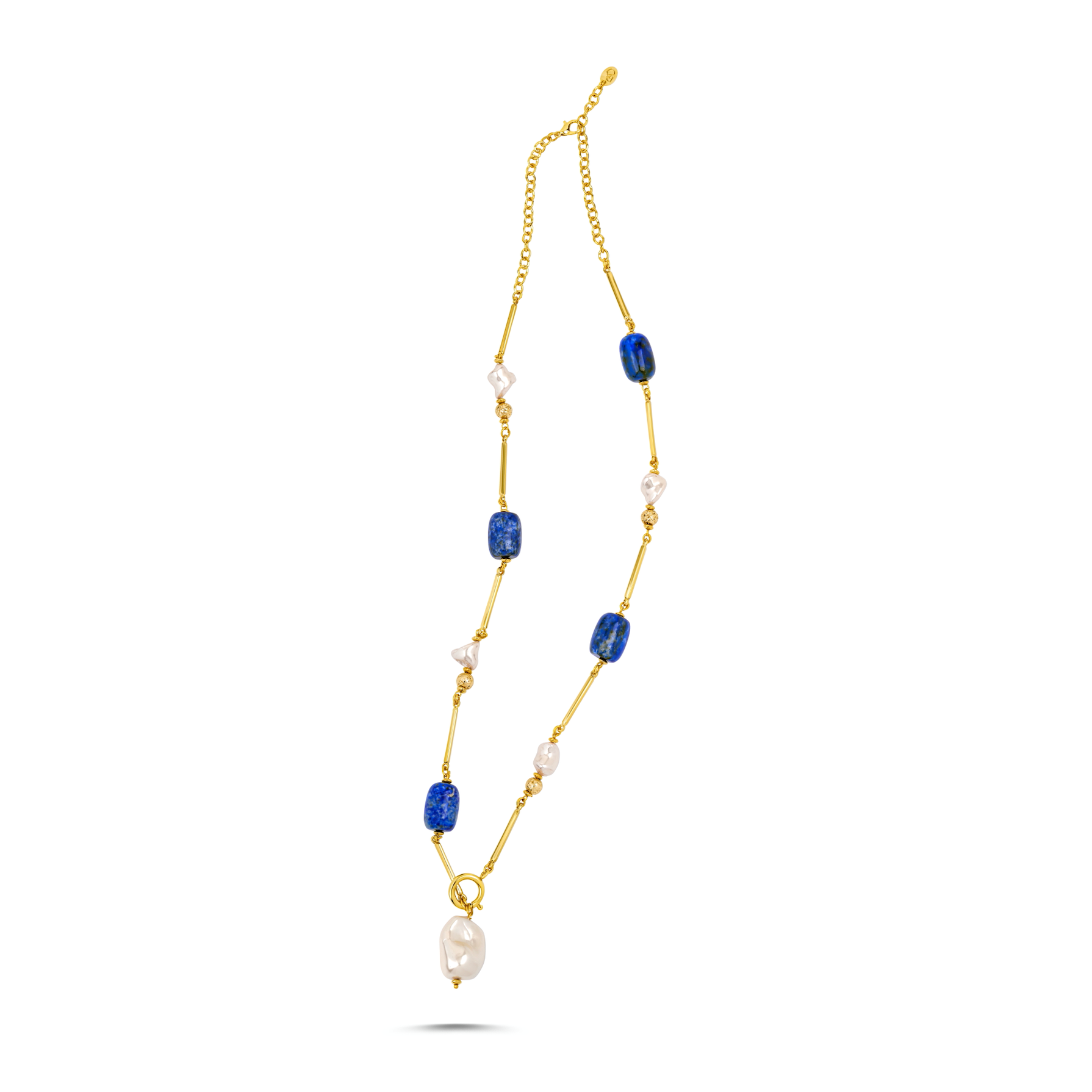 BONBON BLUE LONG NECKLACE