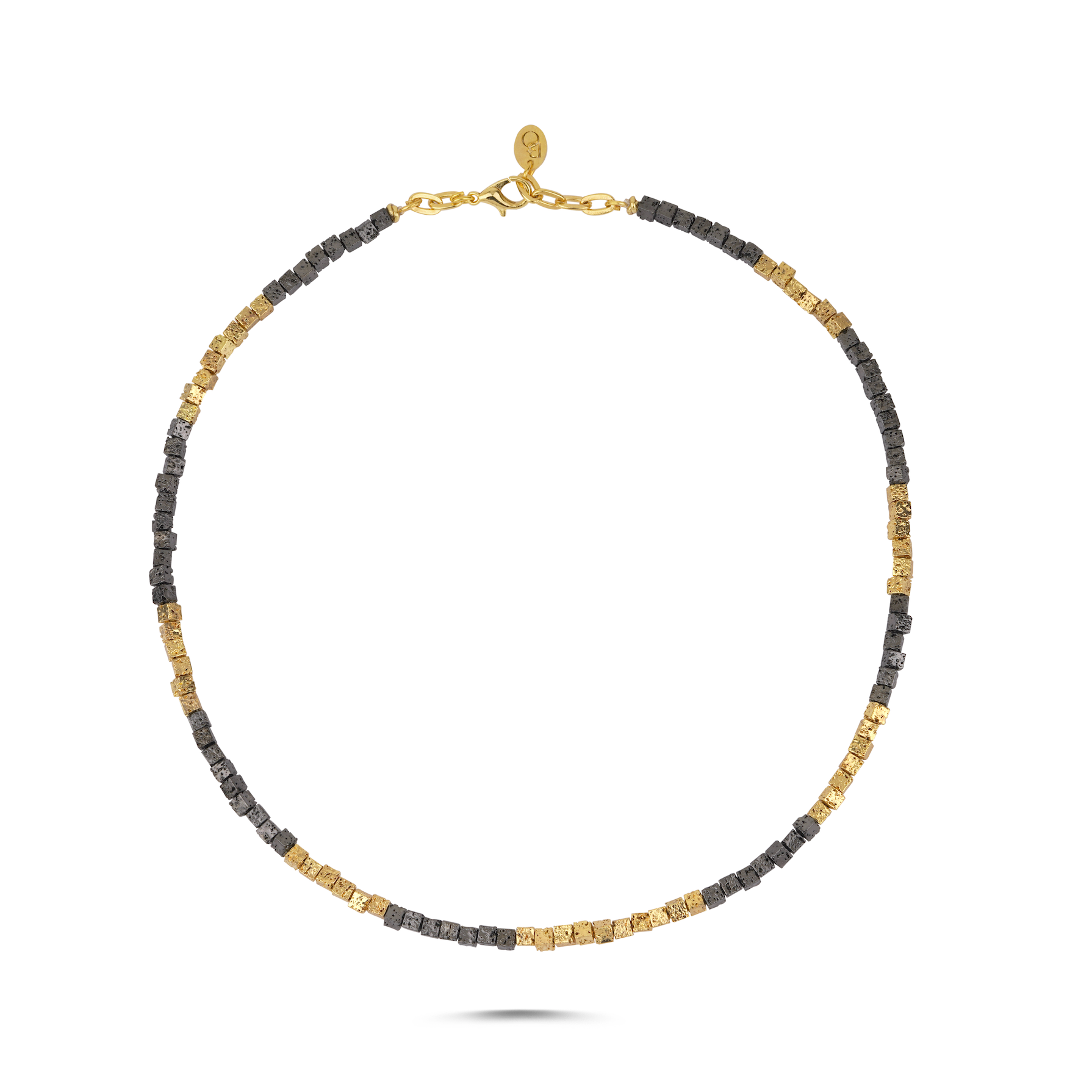 GOLDEN BRICKET SQUARE NECKLACE