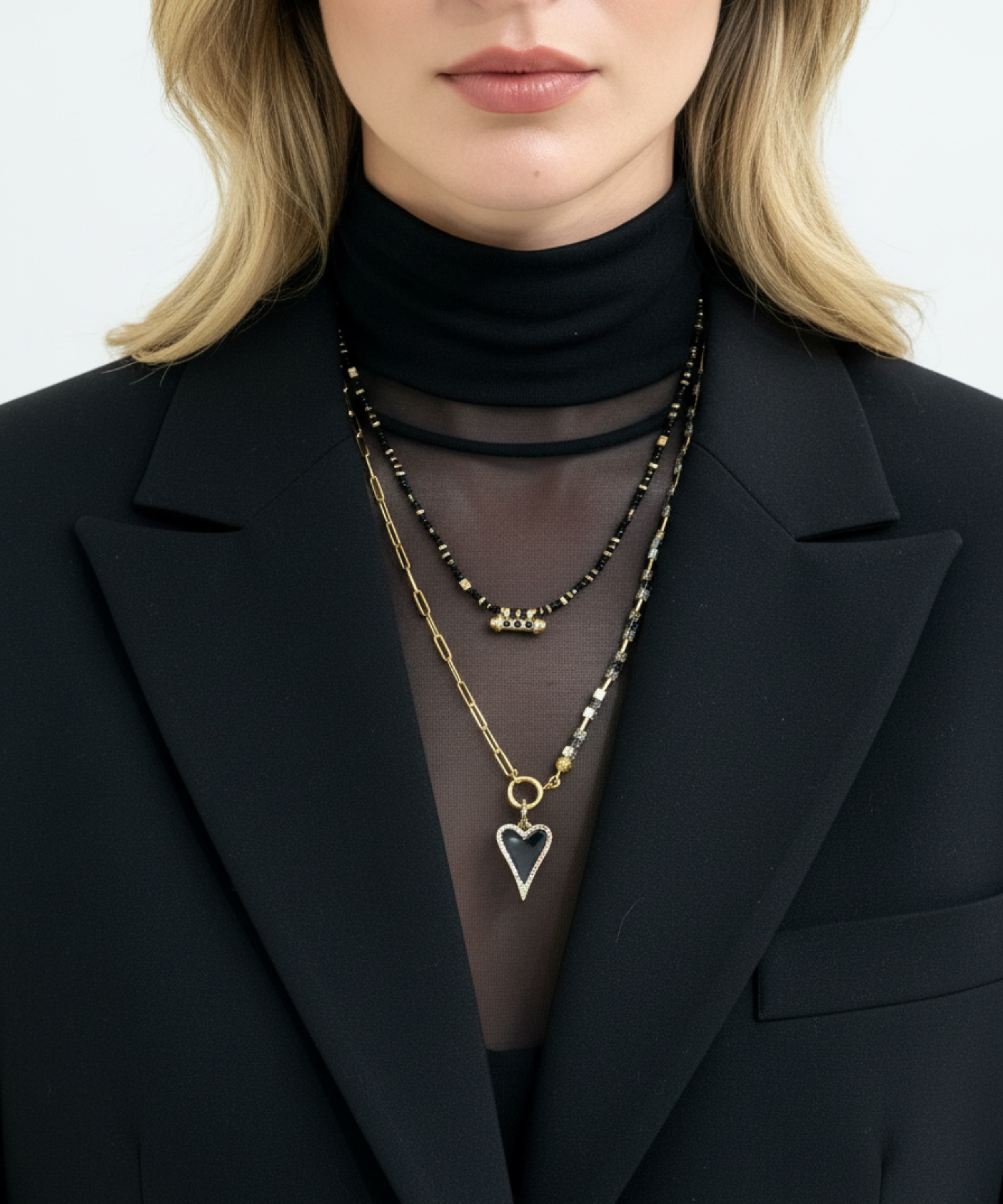 YOUR SIDE VOLCANO HEART NECKLACE