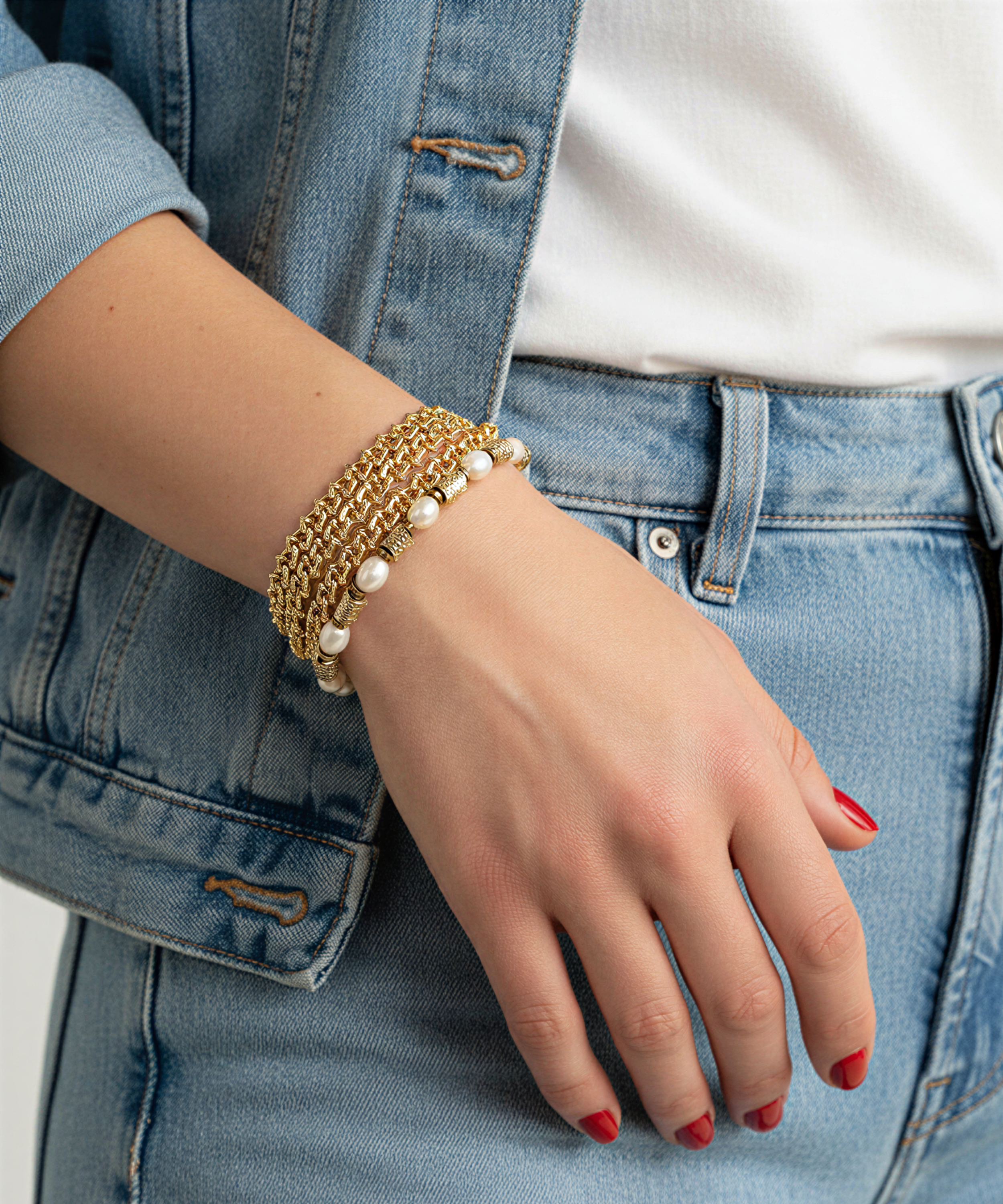 GOLDEN DREAM PEARL BRACELET