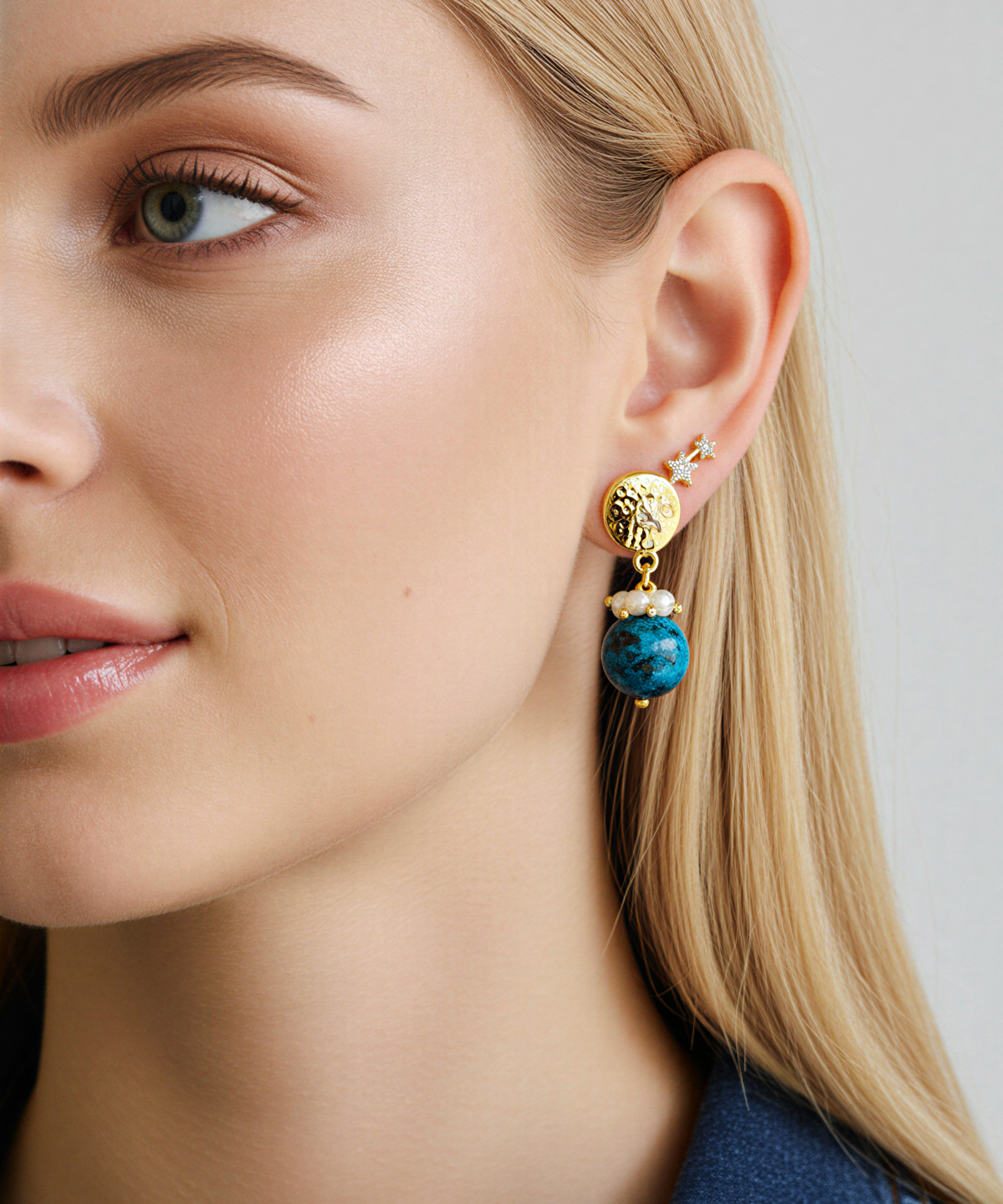 BONBON BLUE EARRINGS