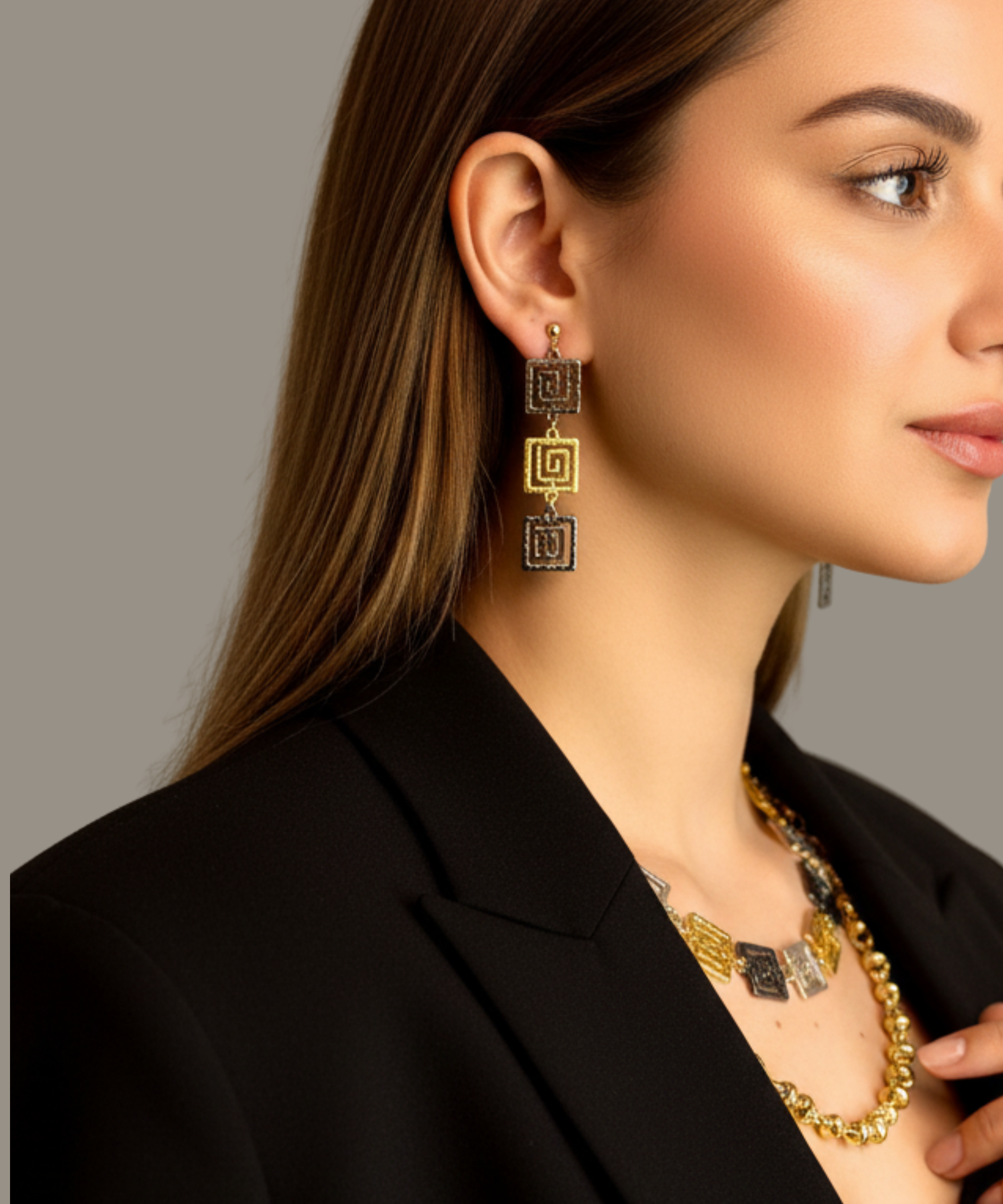 BOLD TRINITY EARRINGS