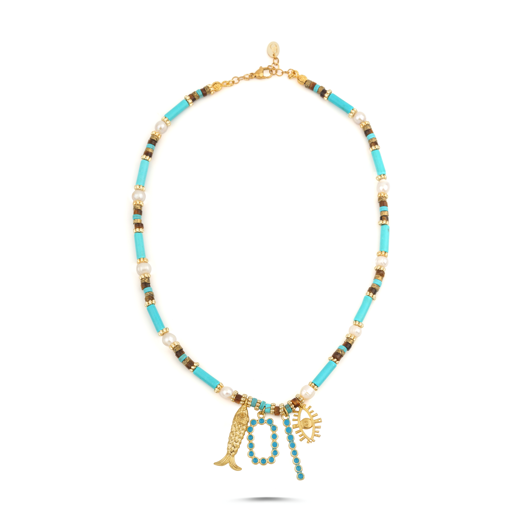 MARBELLA PEARL CHARM NECKLACE