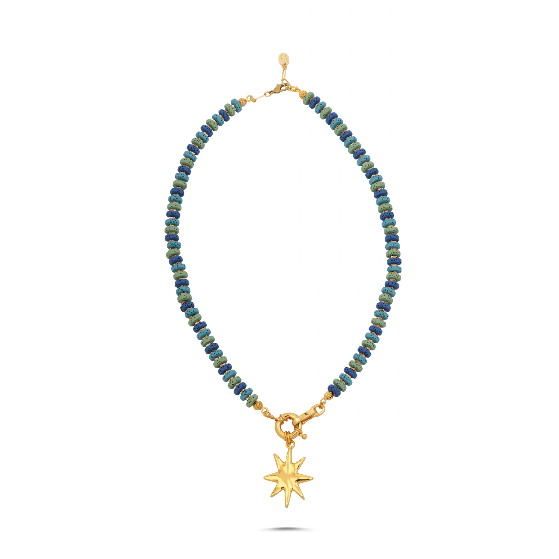 AZURE TIDE NATURAL STONE NECKLACE