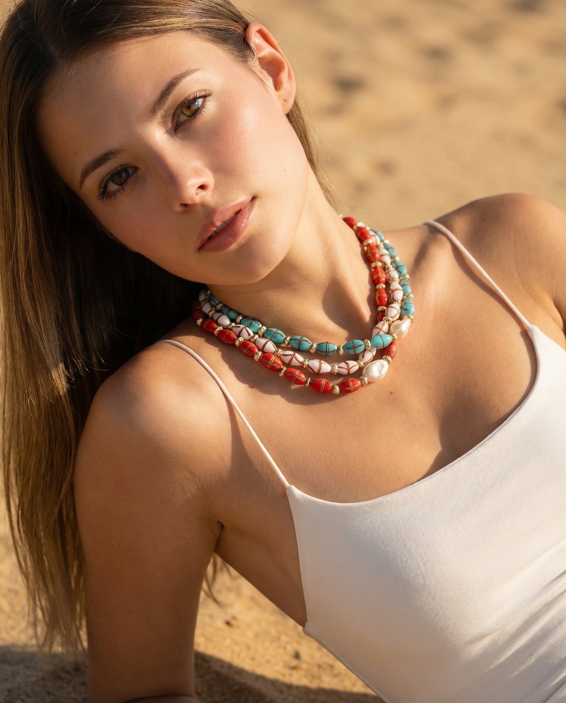 INDIAN SUMMER KIRMIZI KOLYE