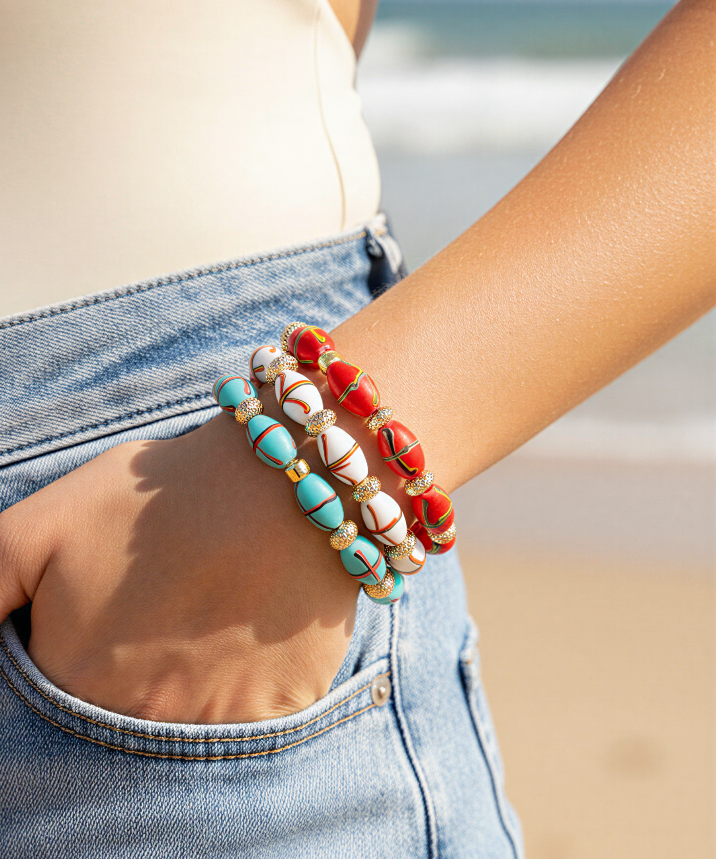 INDIAN SUMMER WHITE BRACELET