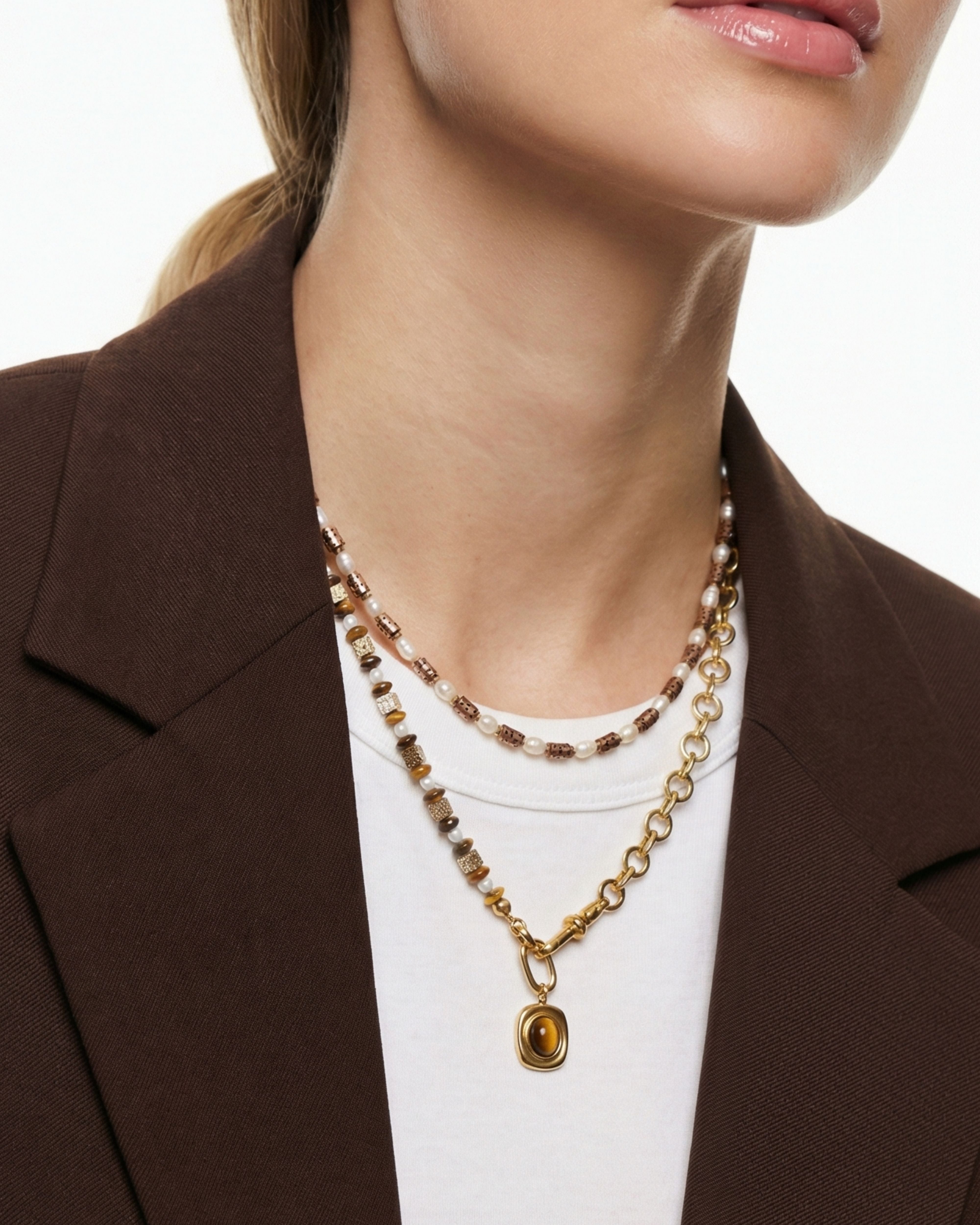 YOUR SIDE AMBER NECKLACE