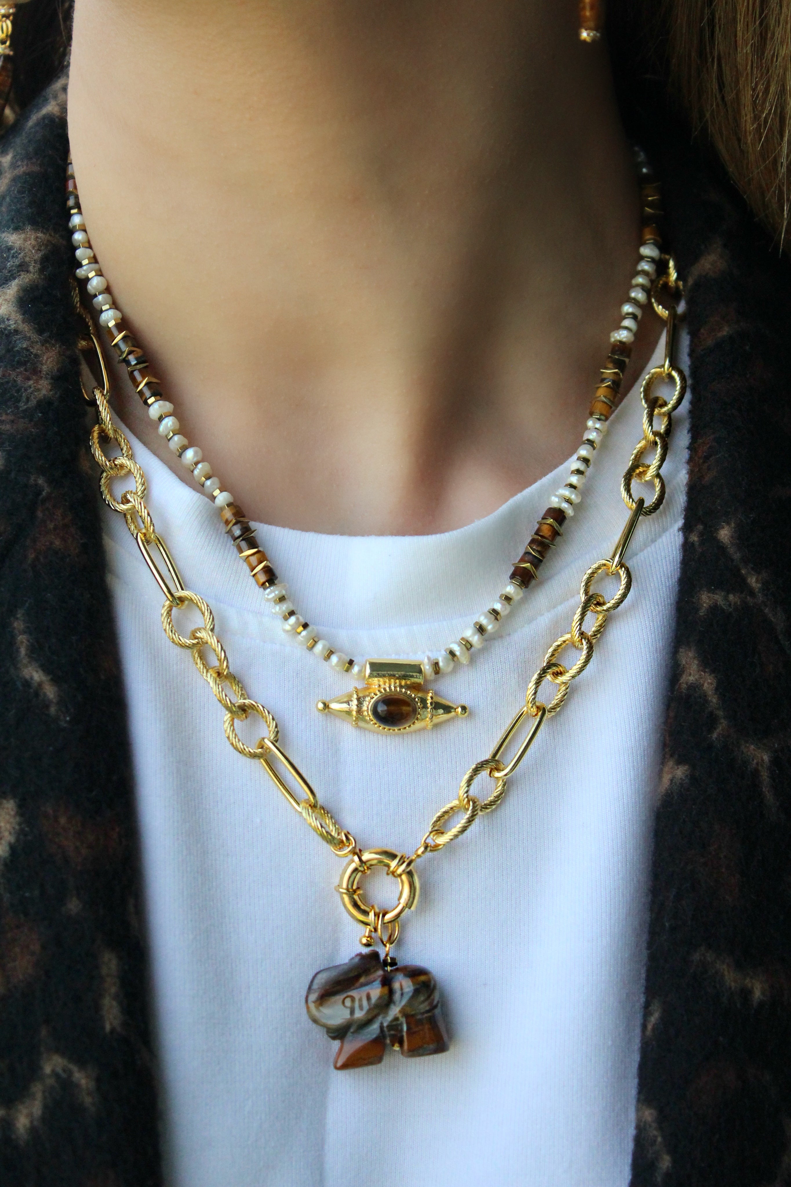 TIGER TUSK ZİNCİR KOLYE