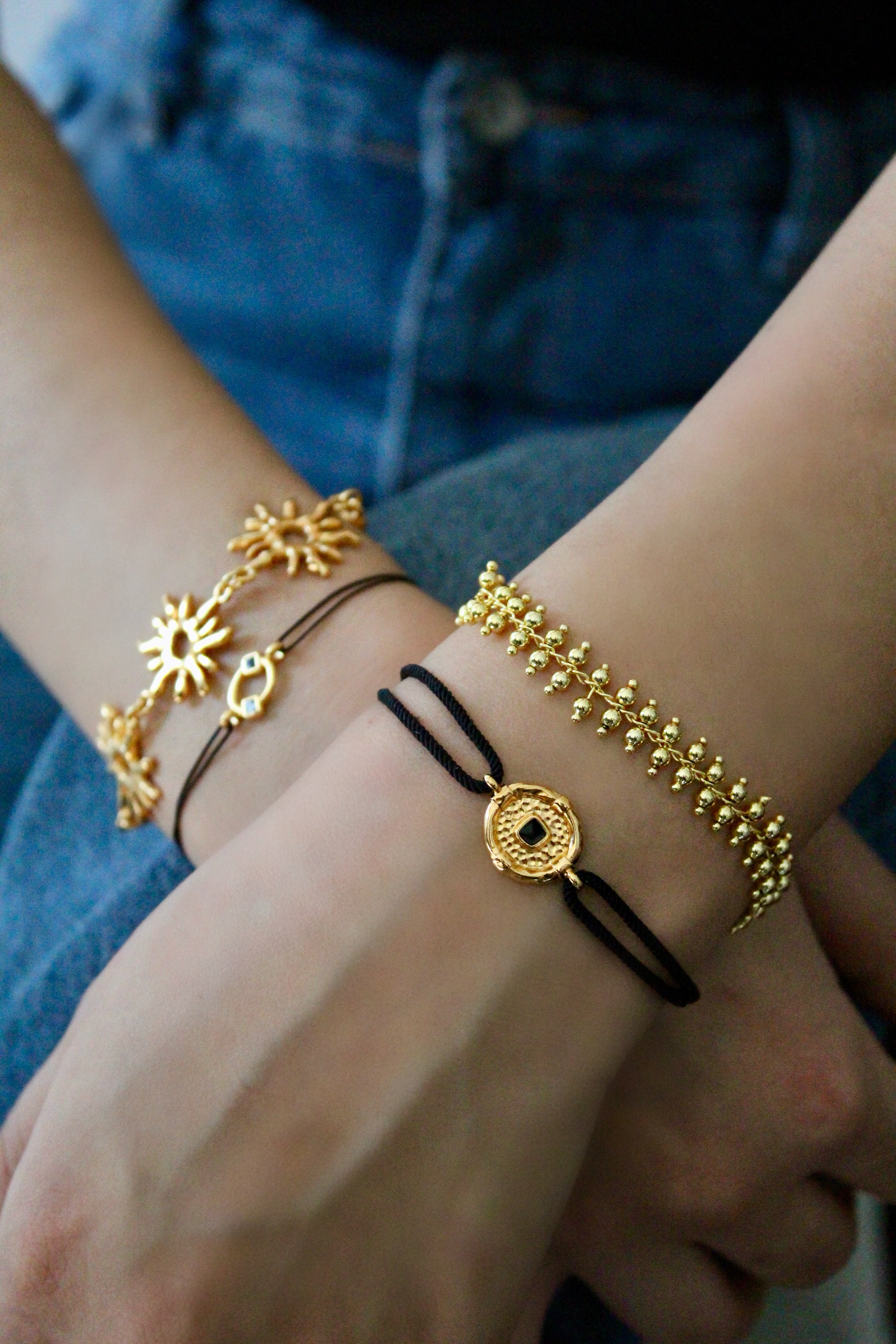 BLACK ORBIT ROPE BRACELET