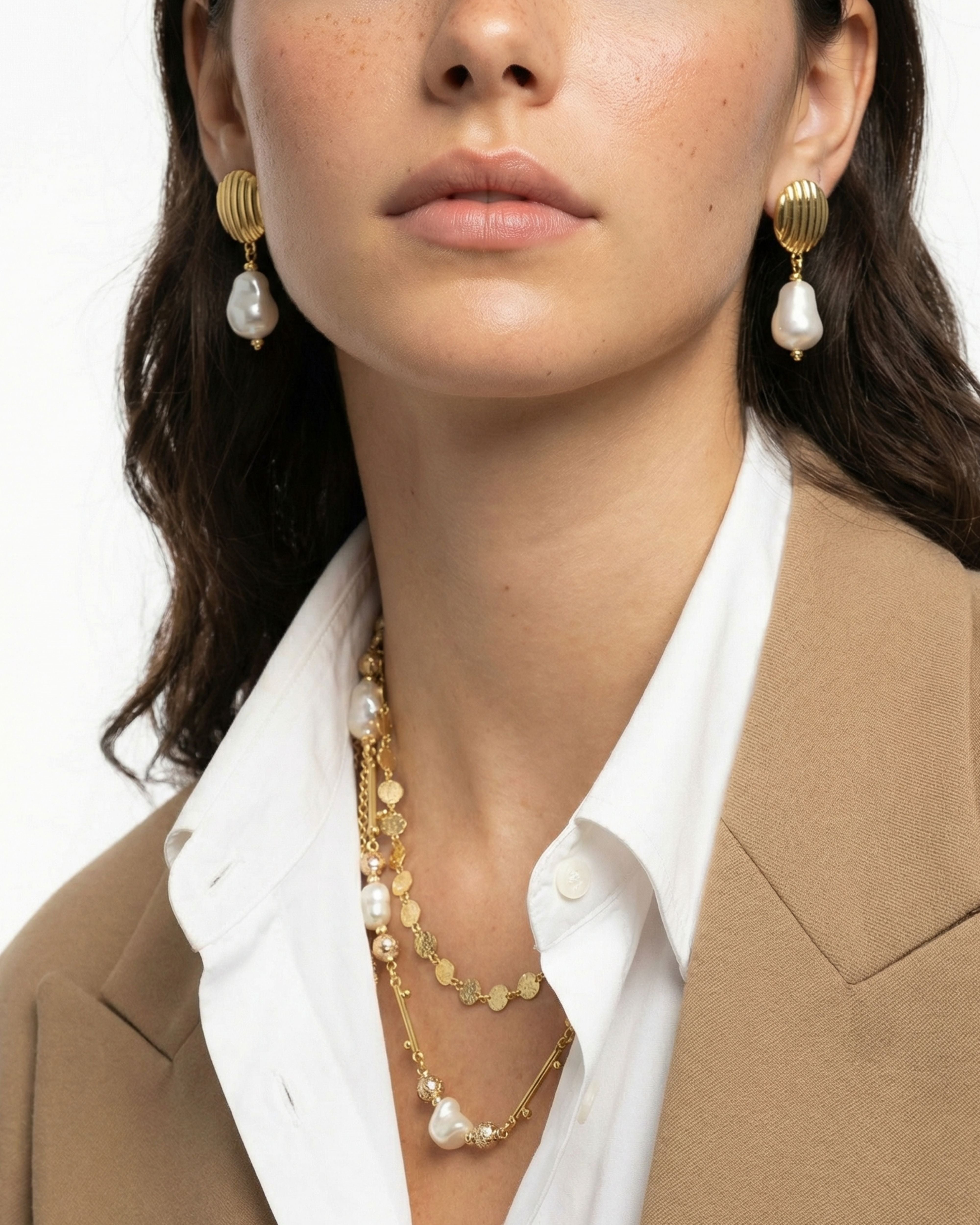 MADELEINE BAROQUE PEARL EARRINGS