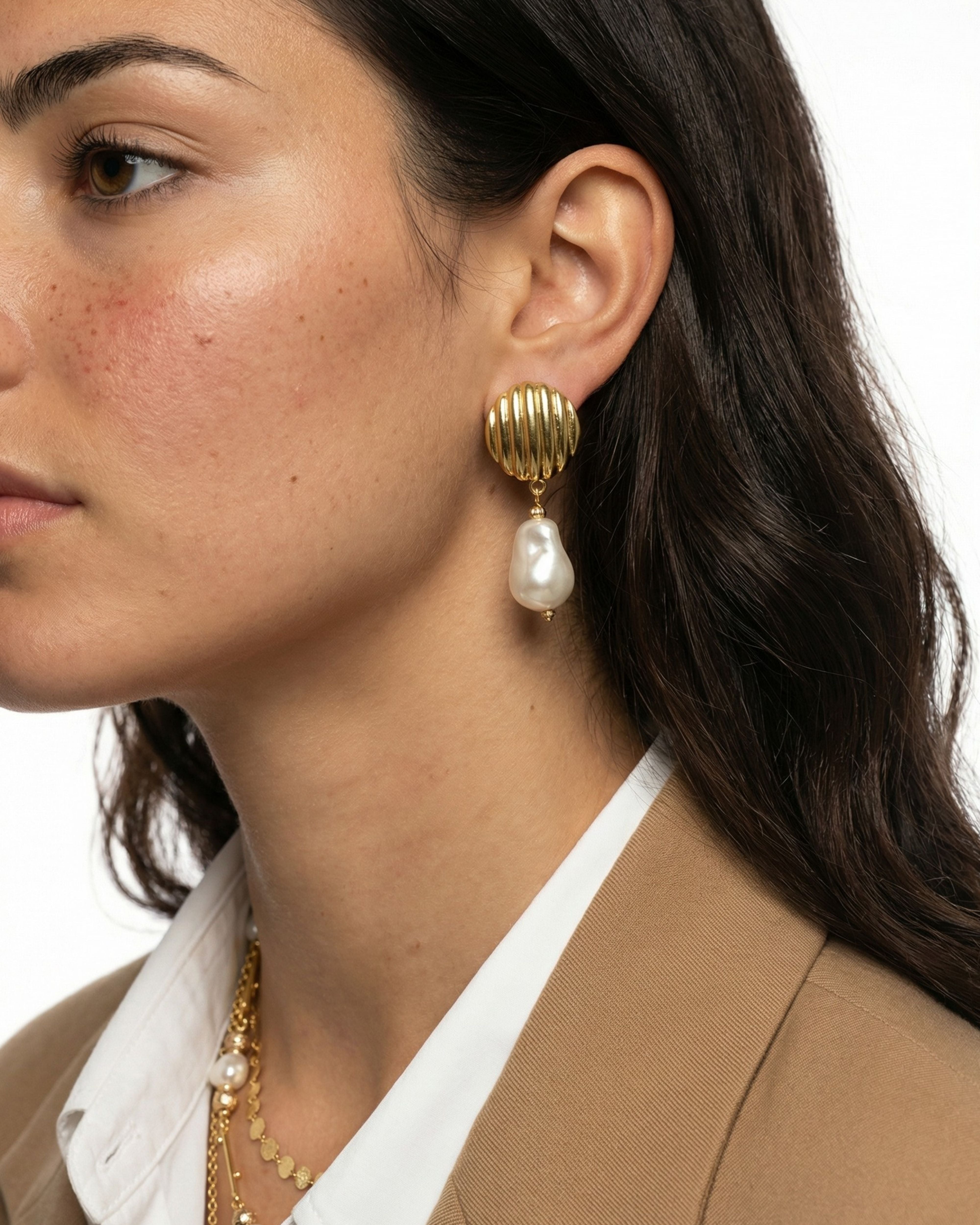 MADELEINE BAROQUE PEARL EARRINGS