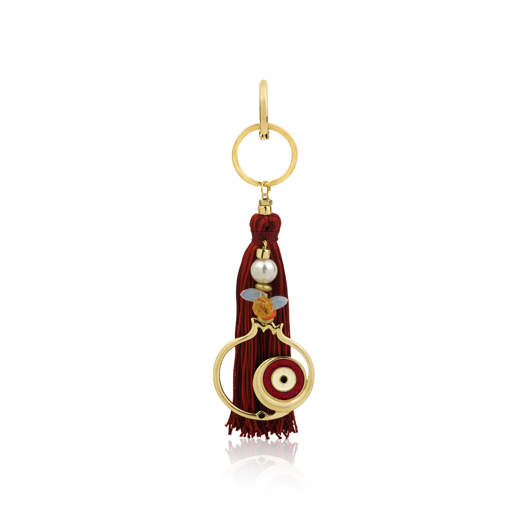 BEREKET NAZAR RED POMEGRANATE KEYCHAIN / BAG CHARM