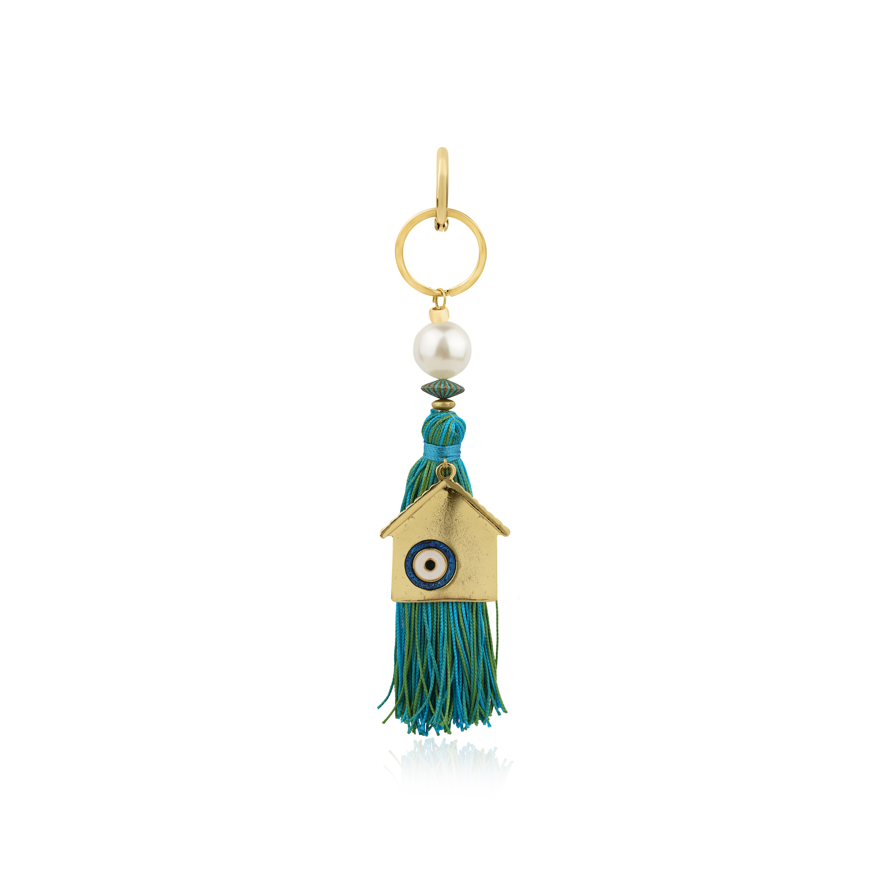 SAADET NAVY HOUSE KEYCHAIN / BAG CHARM
