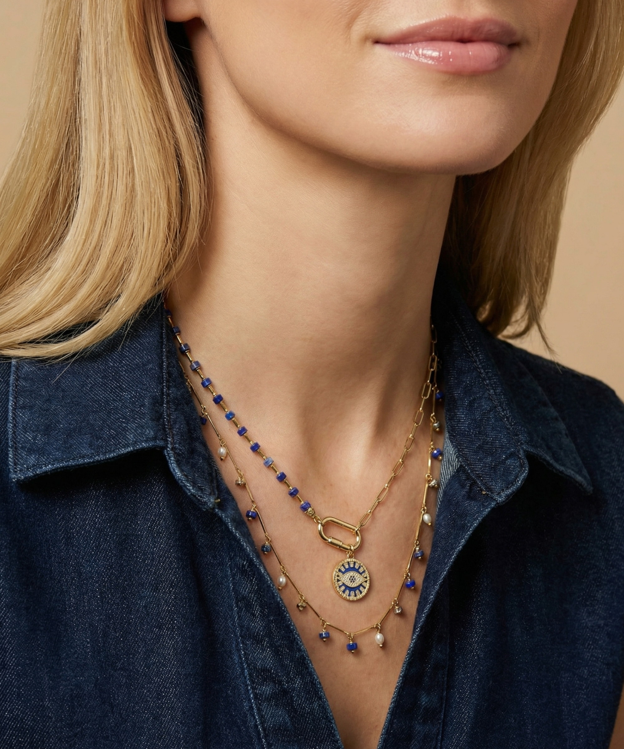 YOUR SIDE LAPİS NAZAR KOLYE