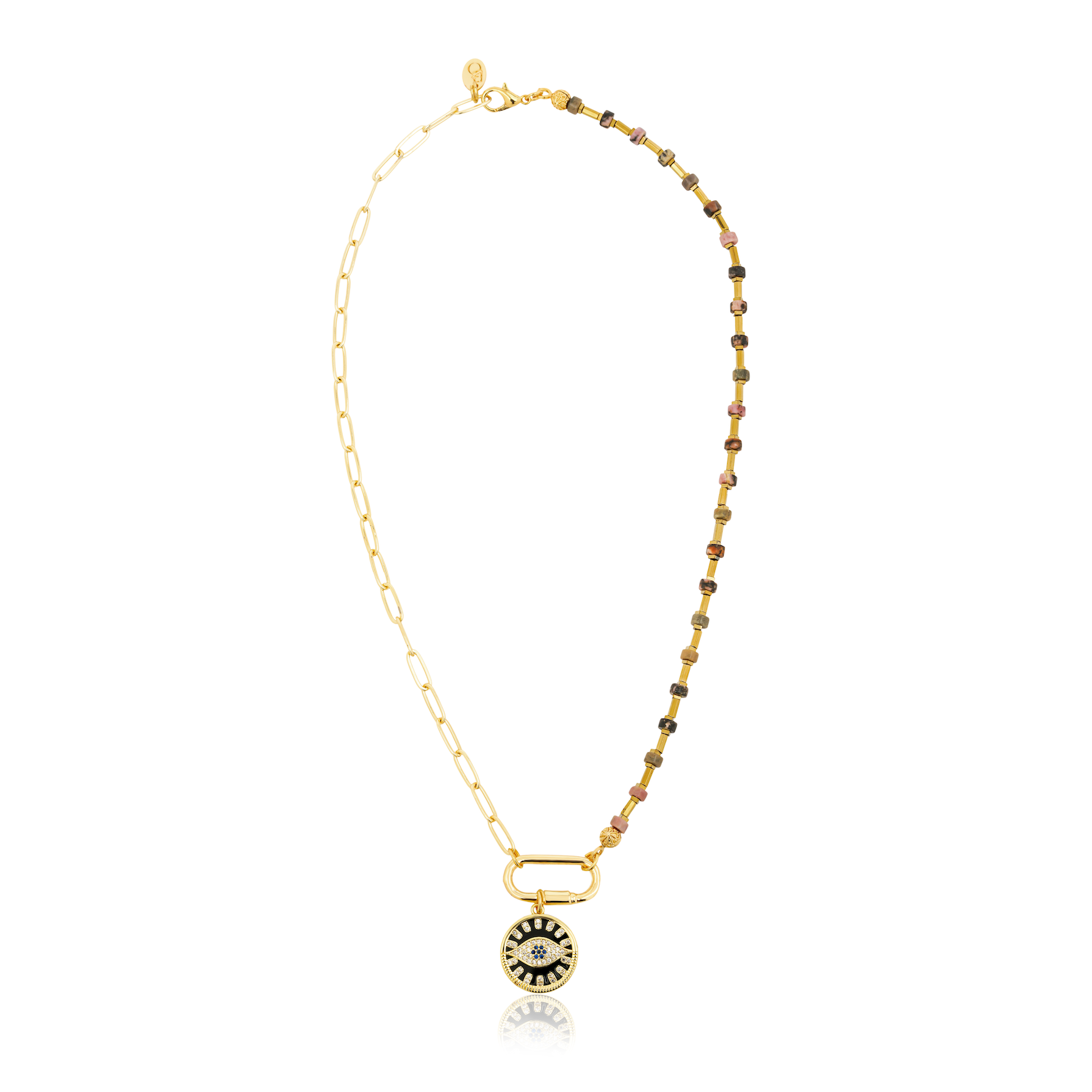 YOUR SIDE BLACK NAZAR NECKLACE