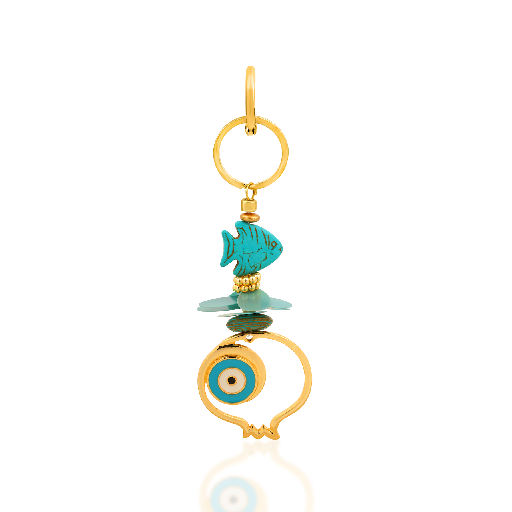 BEREKET EVIL EYE TURQUOISE KEYCHAIN / BAG CHARM