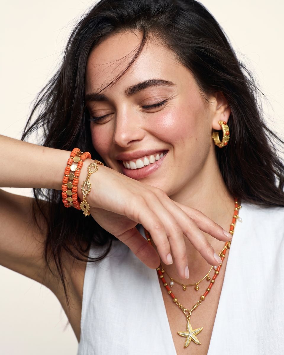 GRECO SUNSET CORAL BRACELET
