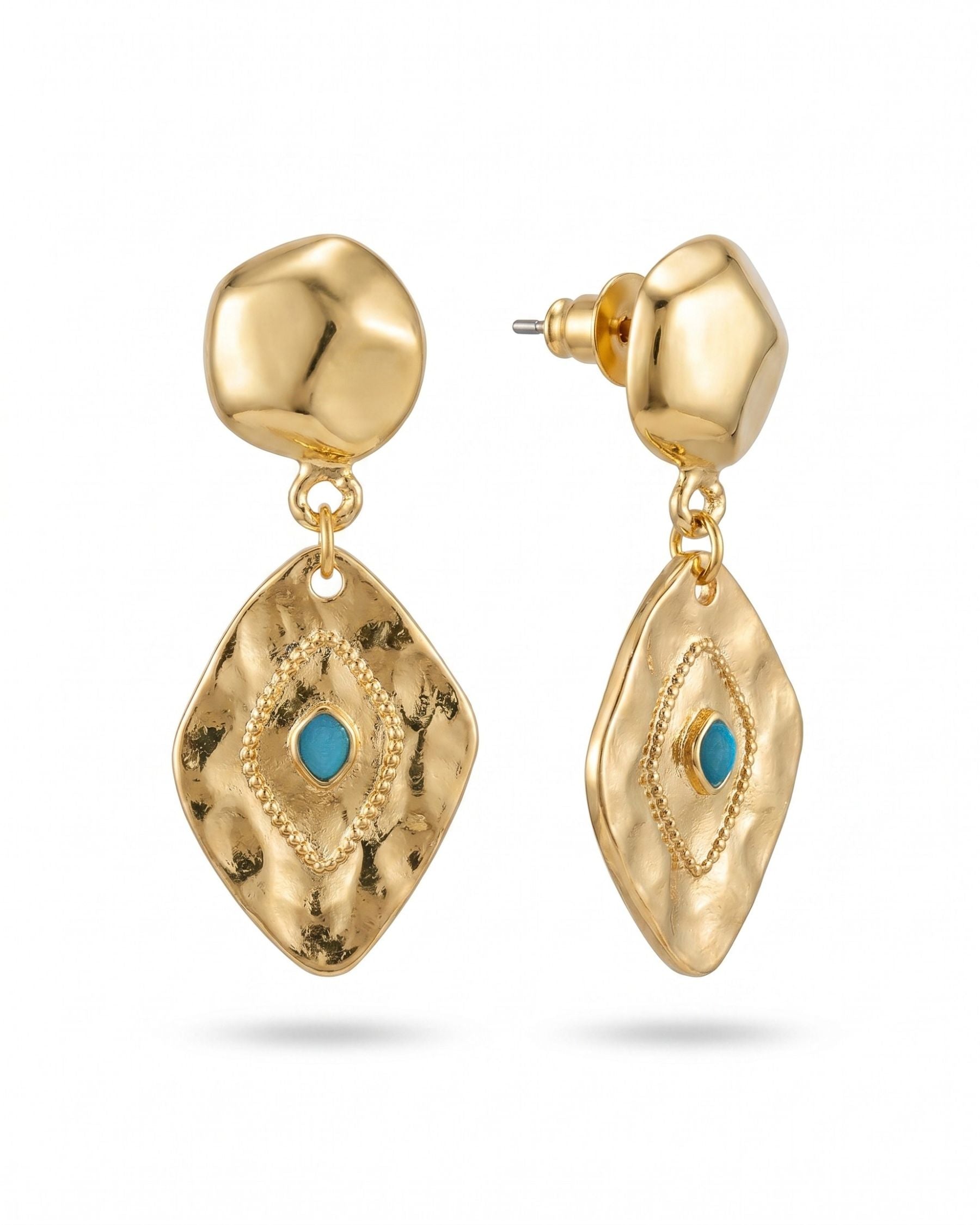 TURQUOISE ORBIT EARRINGS