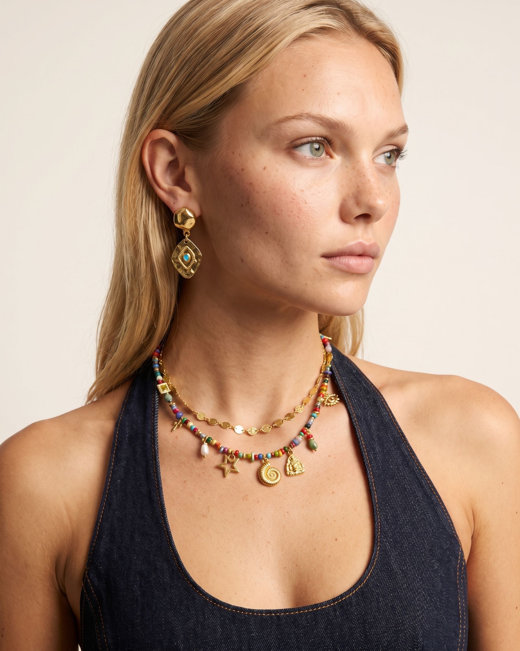 TURQUOISE ORBIT EARRINGS