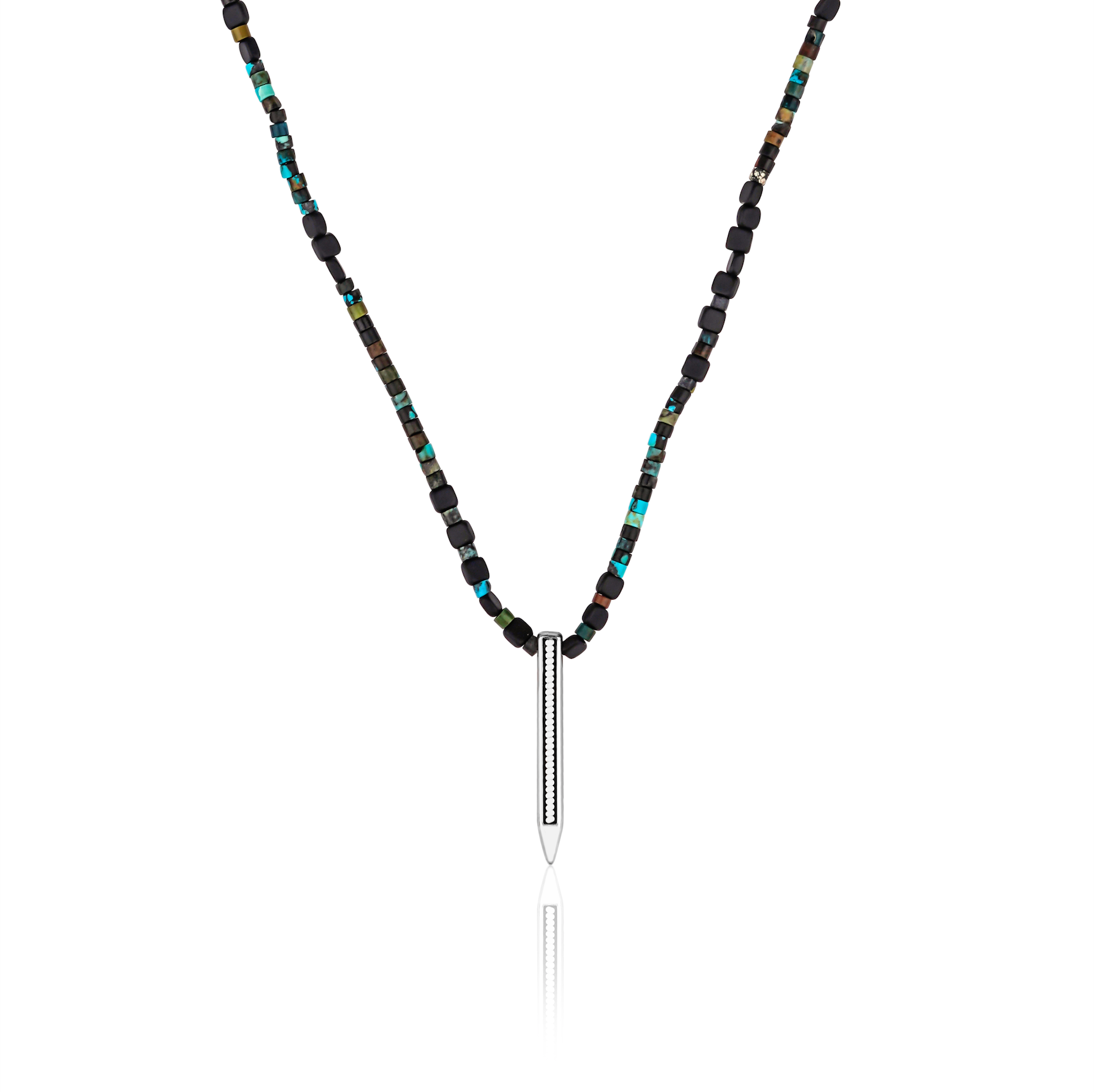 APOLLO NATURAL STONE LONG NECKLACE