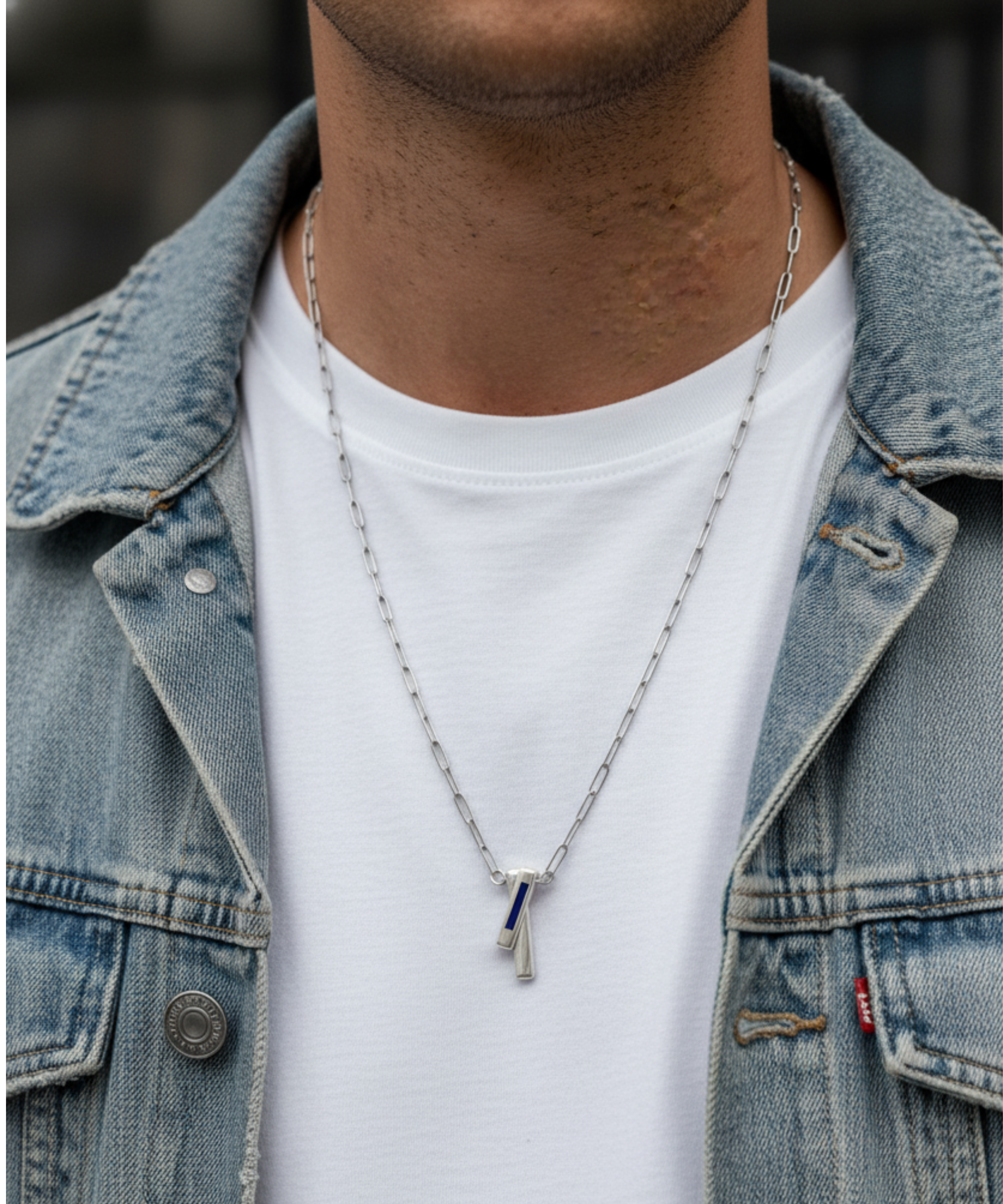 ATLAS INDIGO CHAIN NECKLACE