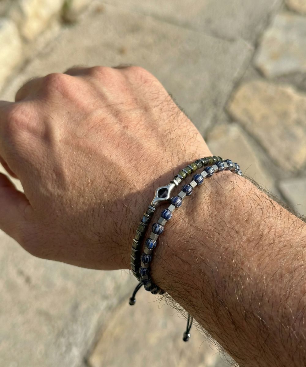 MIDNIGHT SILVER BRACELET SET