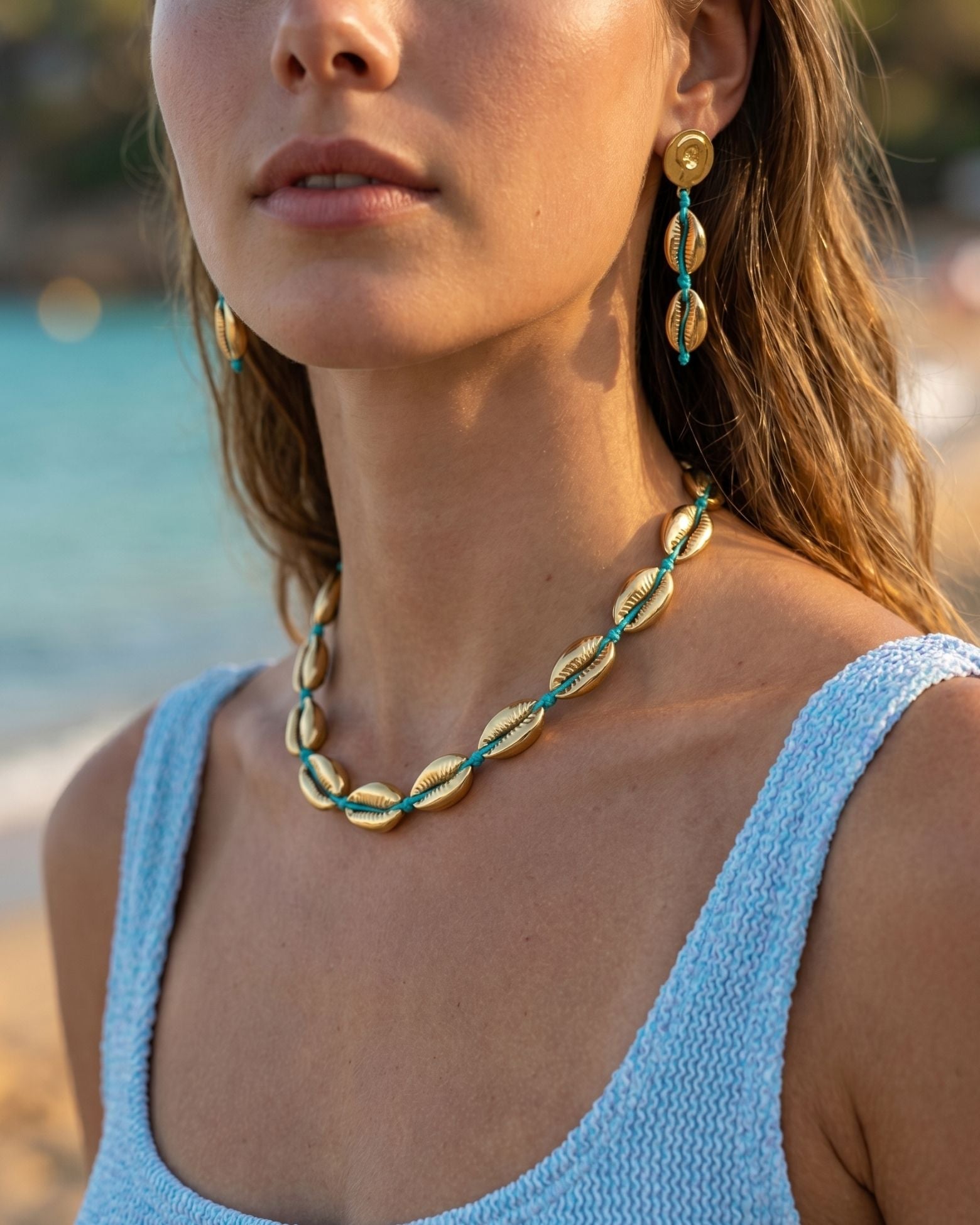 GOLDEN TIDE DENİZ KABUĞU KÜPE