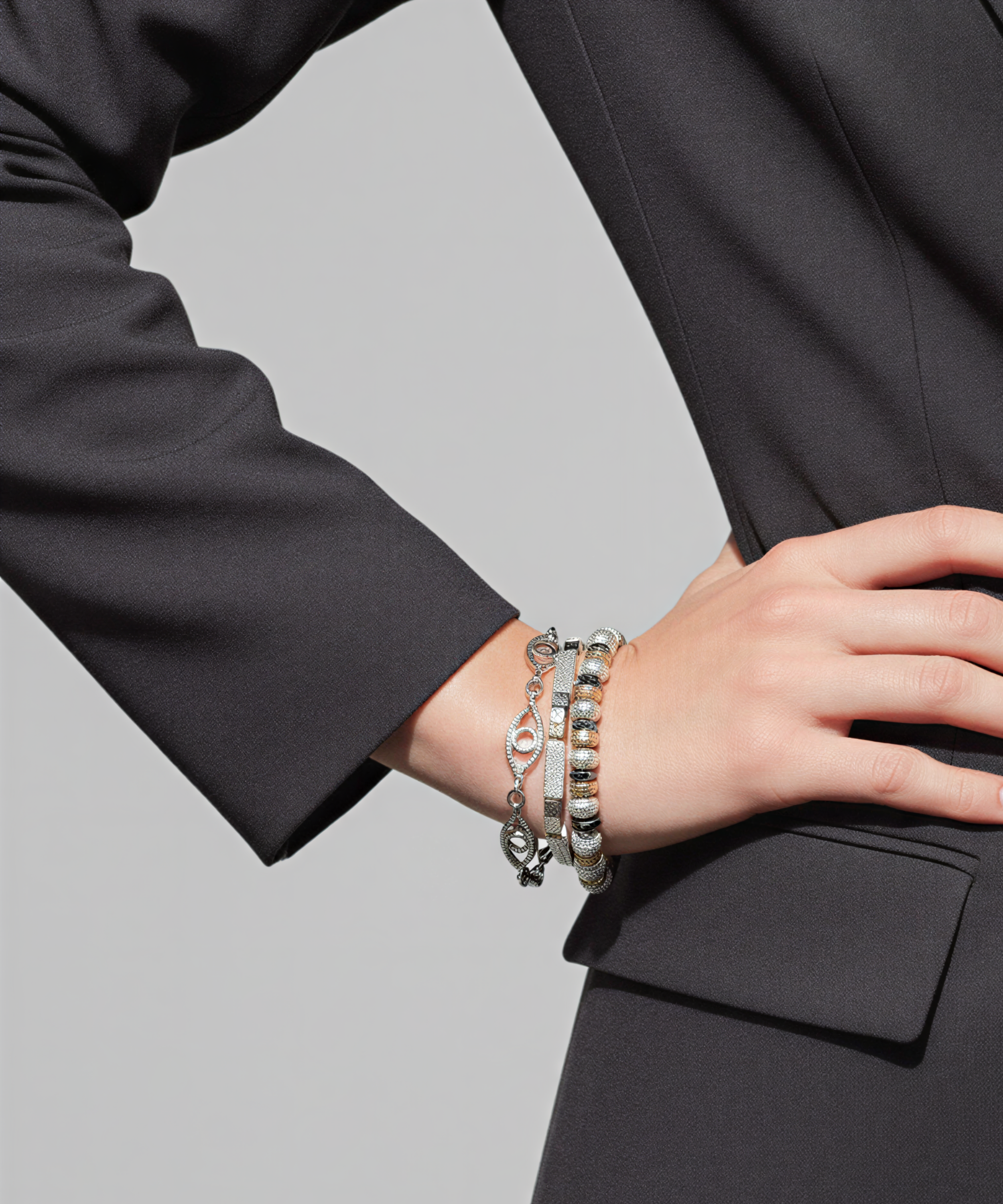 ETERNAL GAZE SILVER PLATED BRACELET