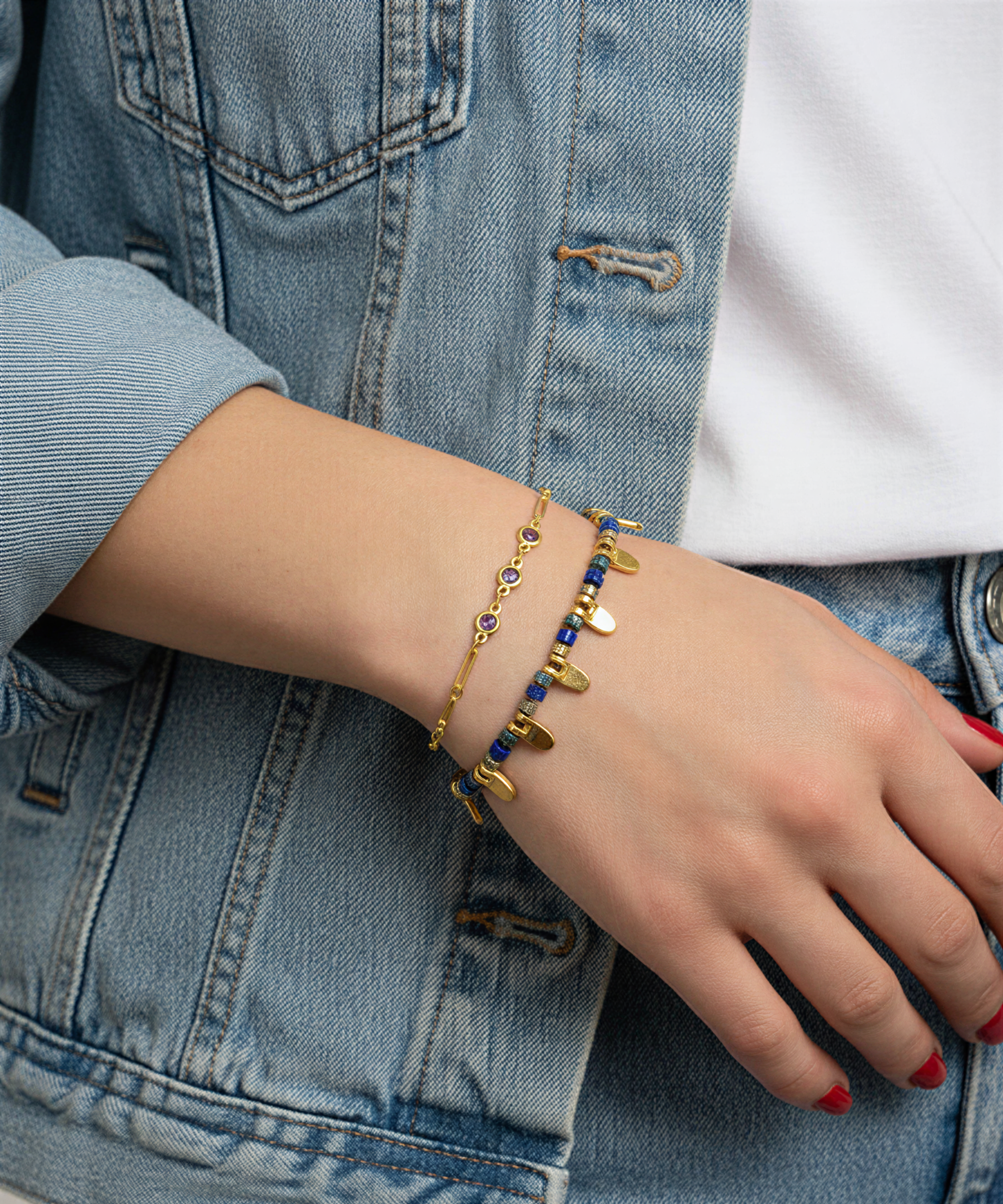 GOLDEN SKY BLUE BRACELET