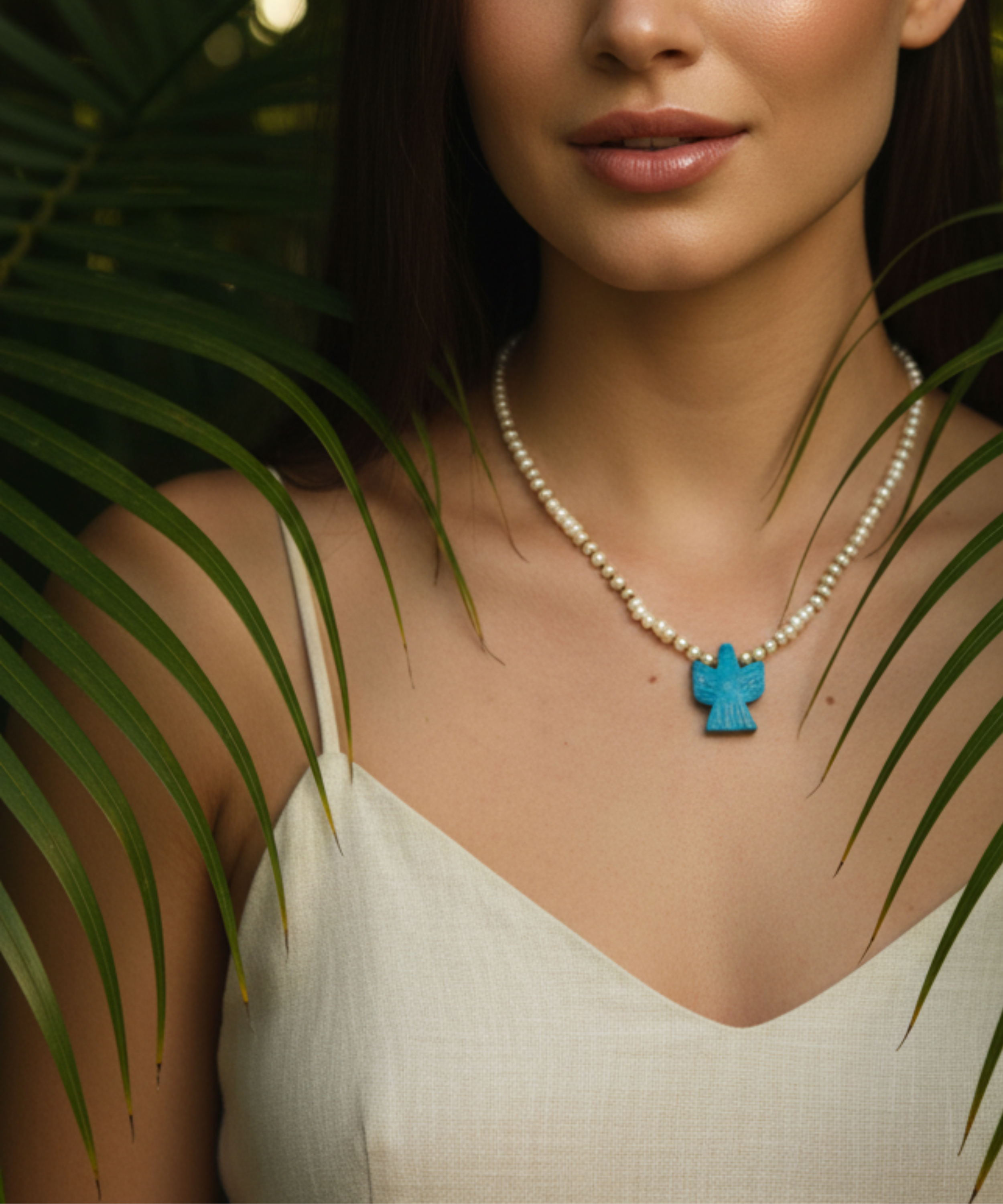 BLUE GALE AIGLE PEARL NECKLACE