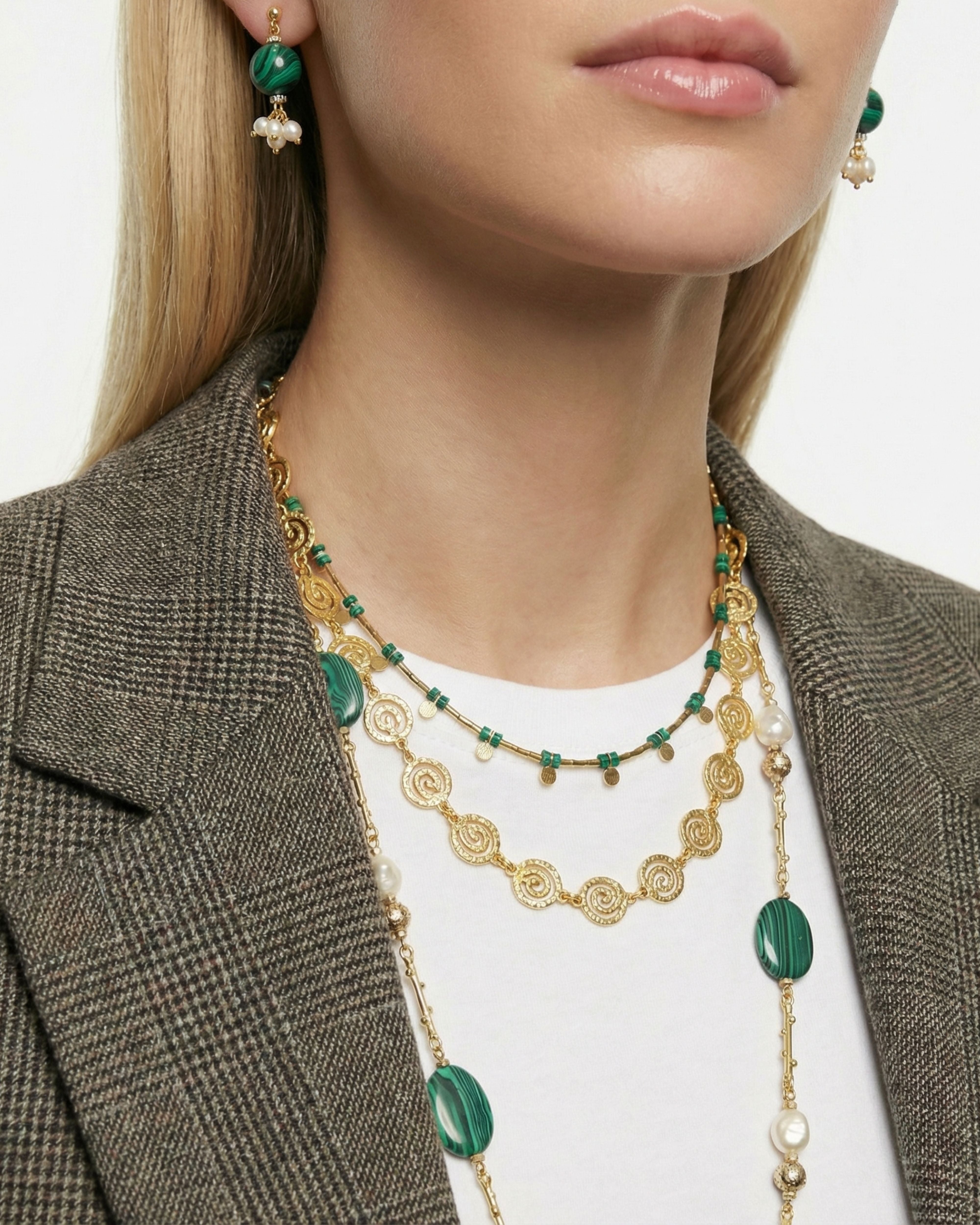 GRECO MALACHITE NECKLACE