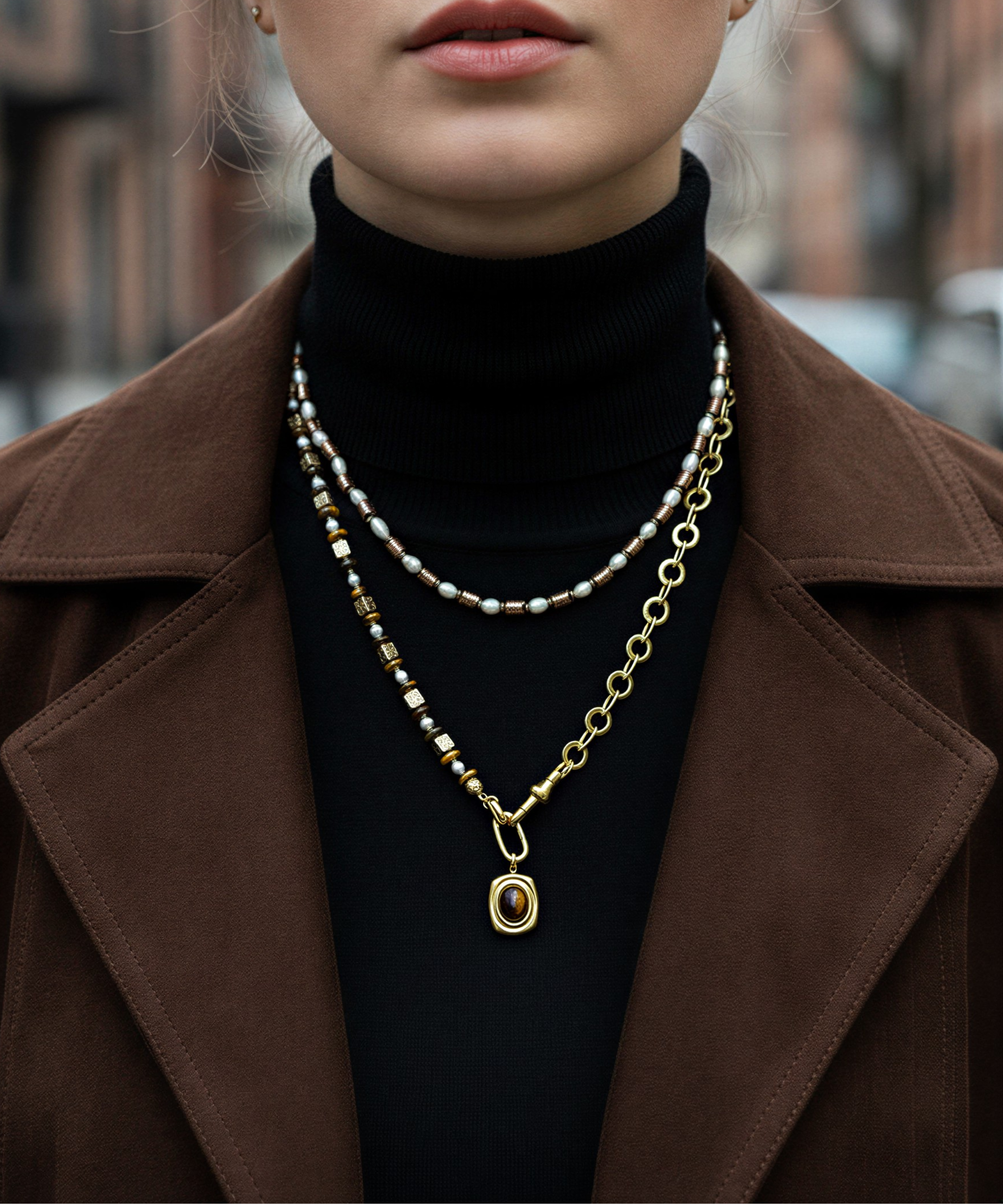 MOCHA PEARL NECKLACE