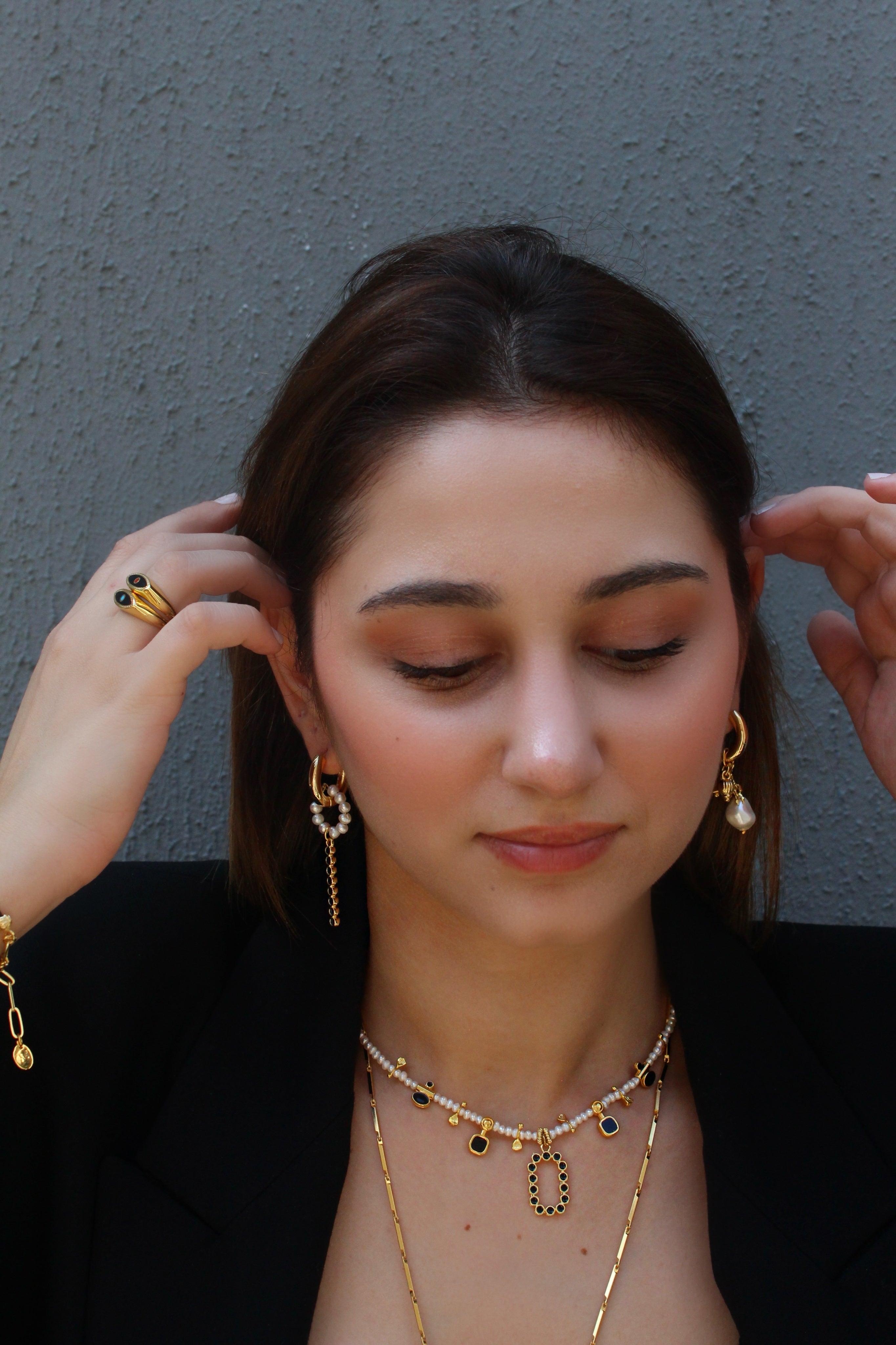 MIDNIGHT İNCİ KOLYE