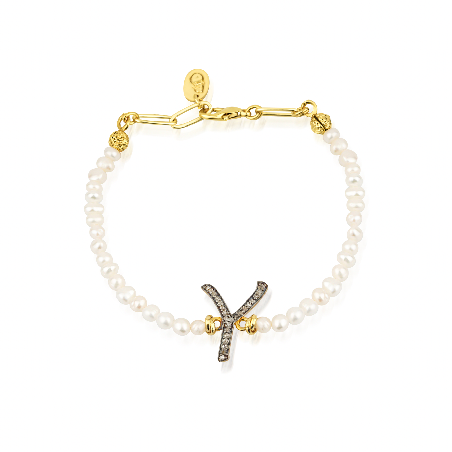 GRACE PEARL LETTER BRACELET