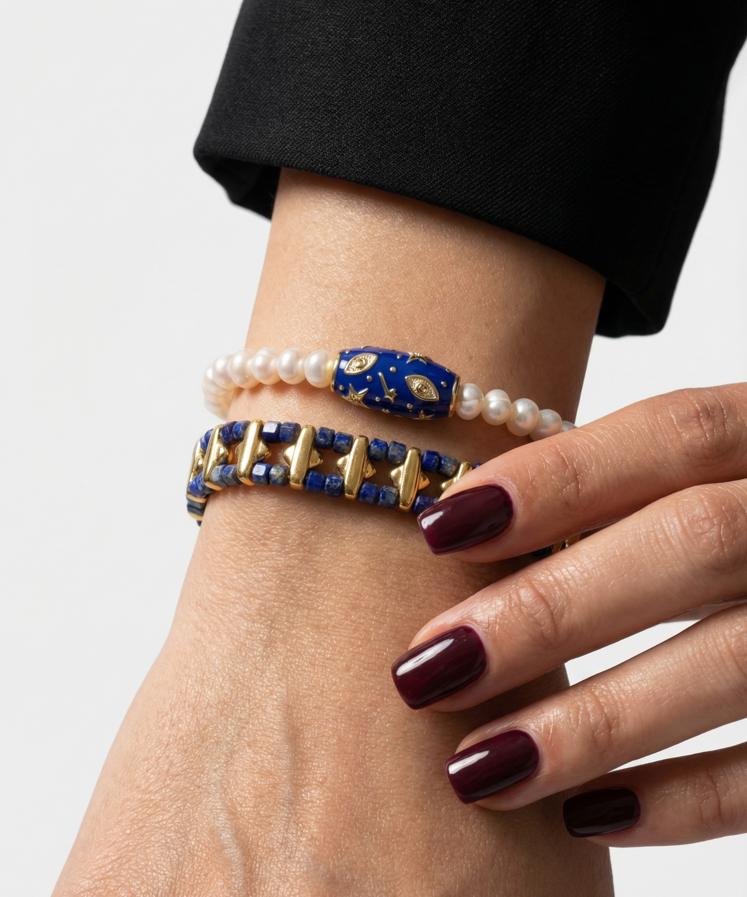 PEARL GALAXY NAVY BRACELET