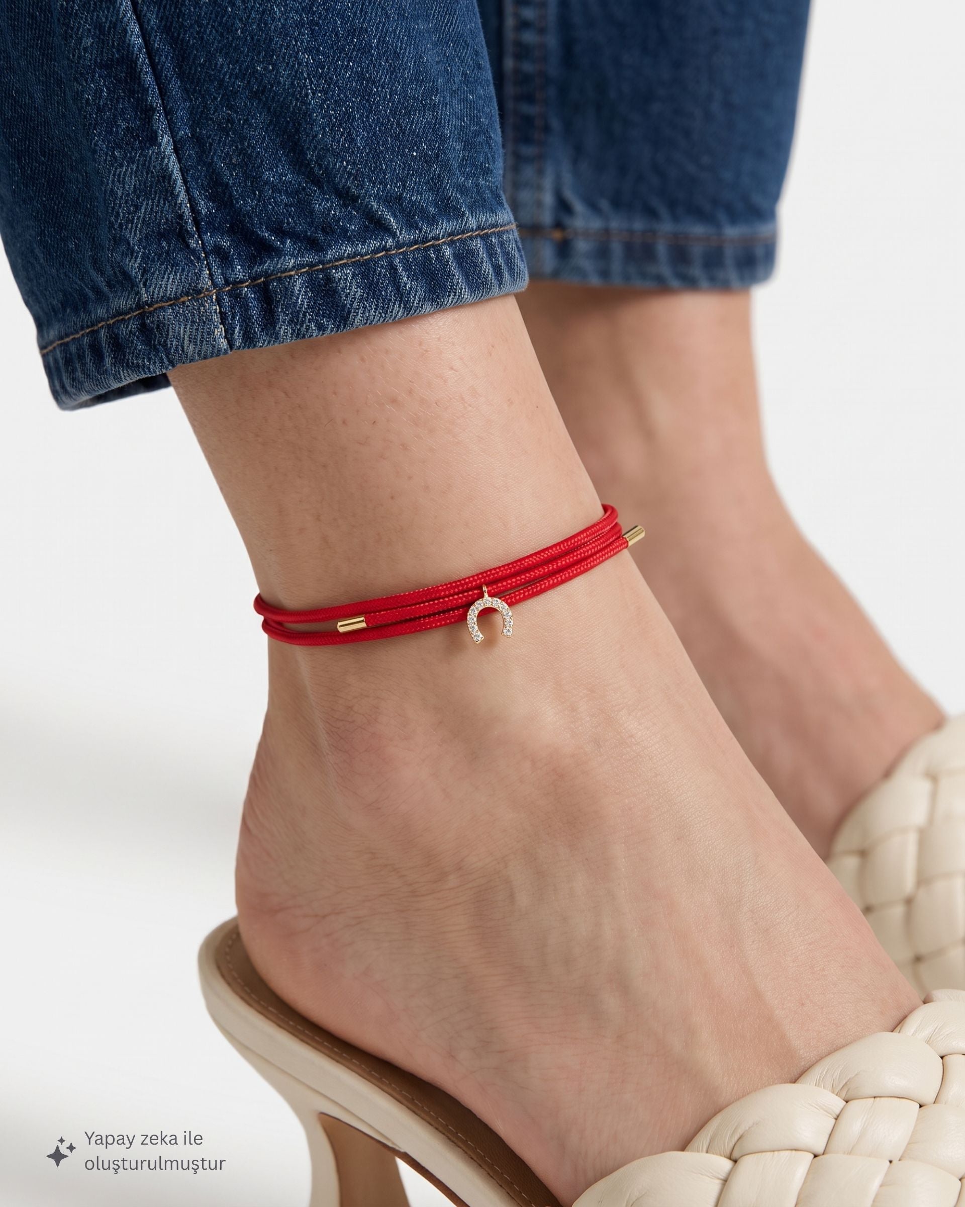 LUCKY LOOP RED ROPE BRACELET