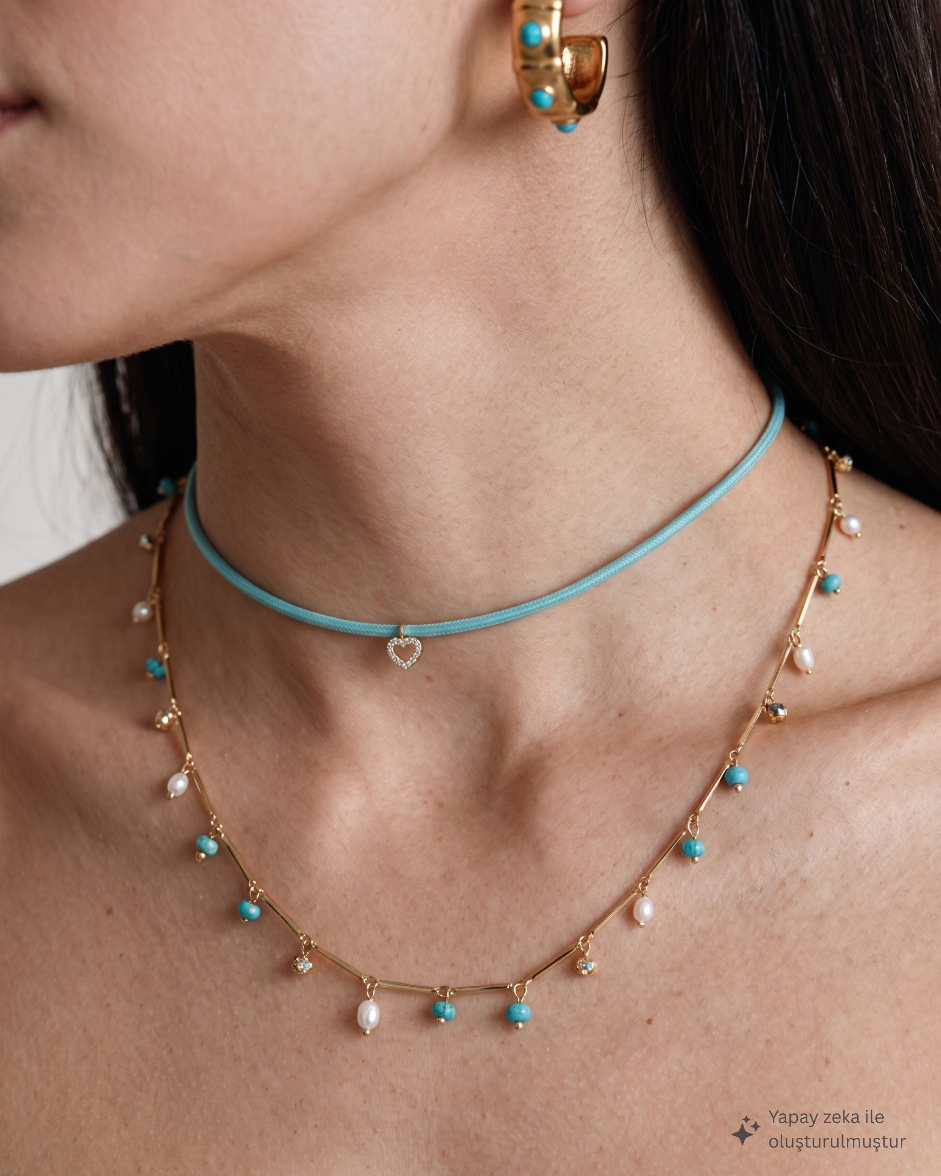 AMOUR LOOP TURQUOISE ROPE BRACELET