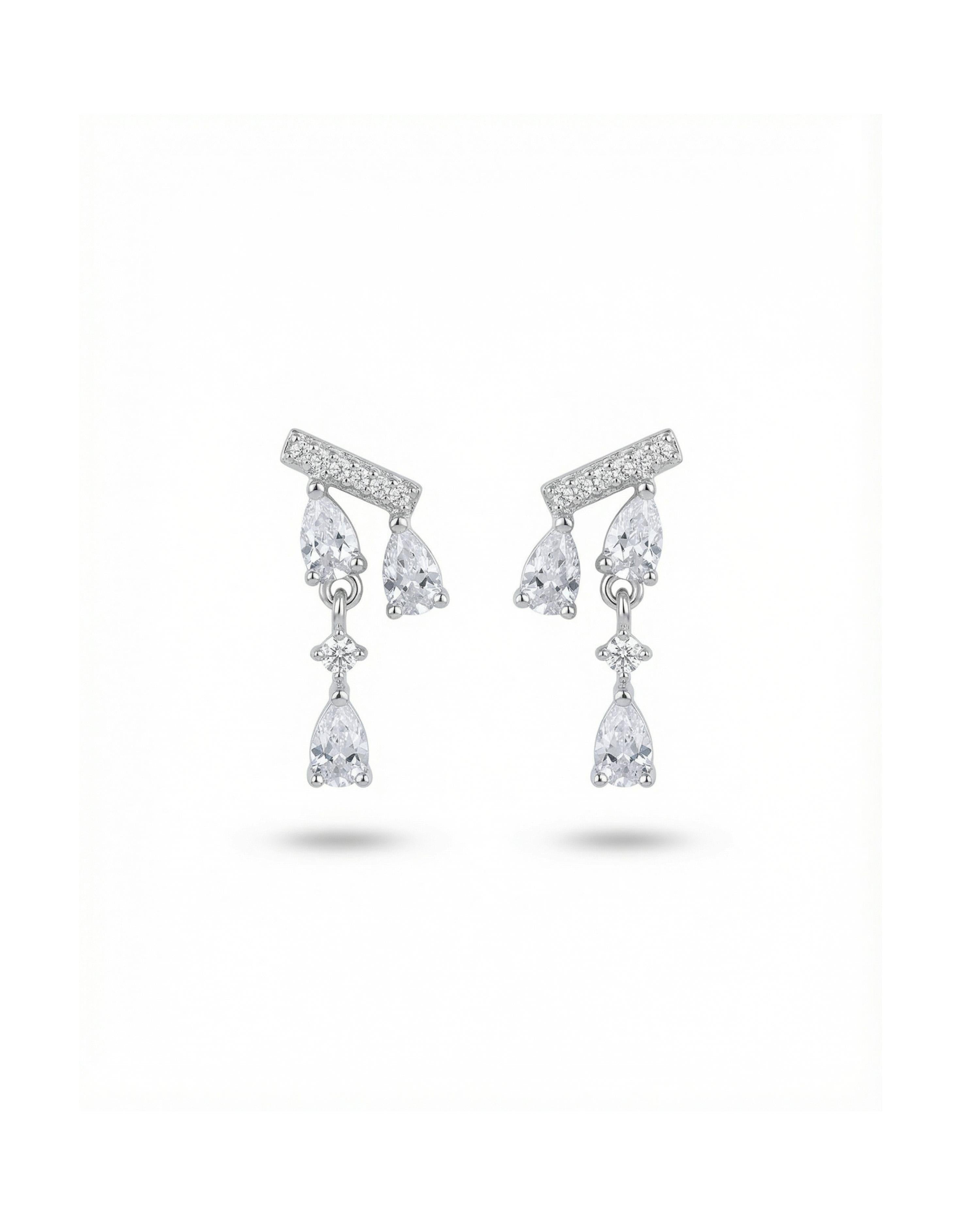 EVENING ICONS SILVER PLATED EARRINGS