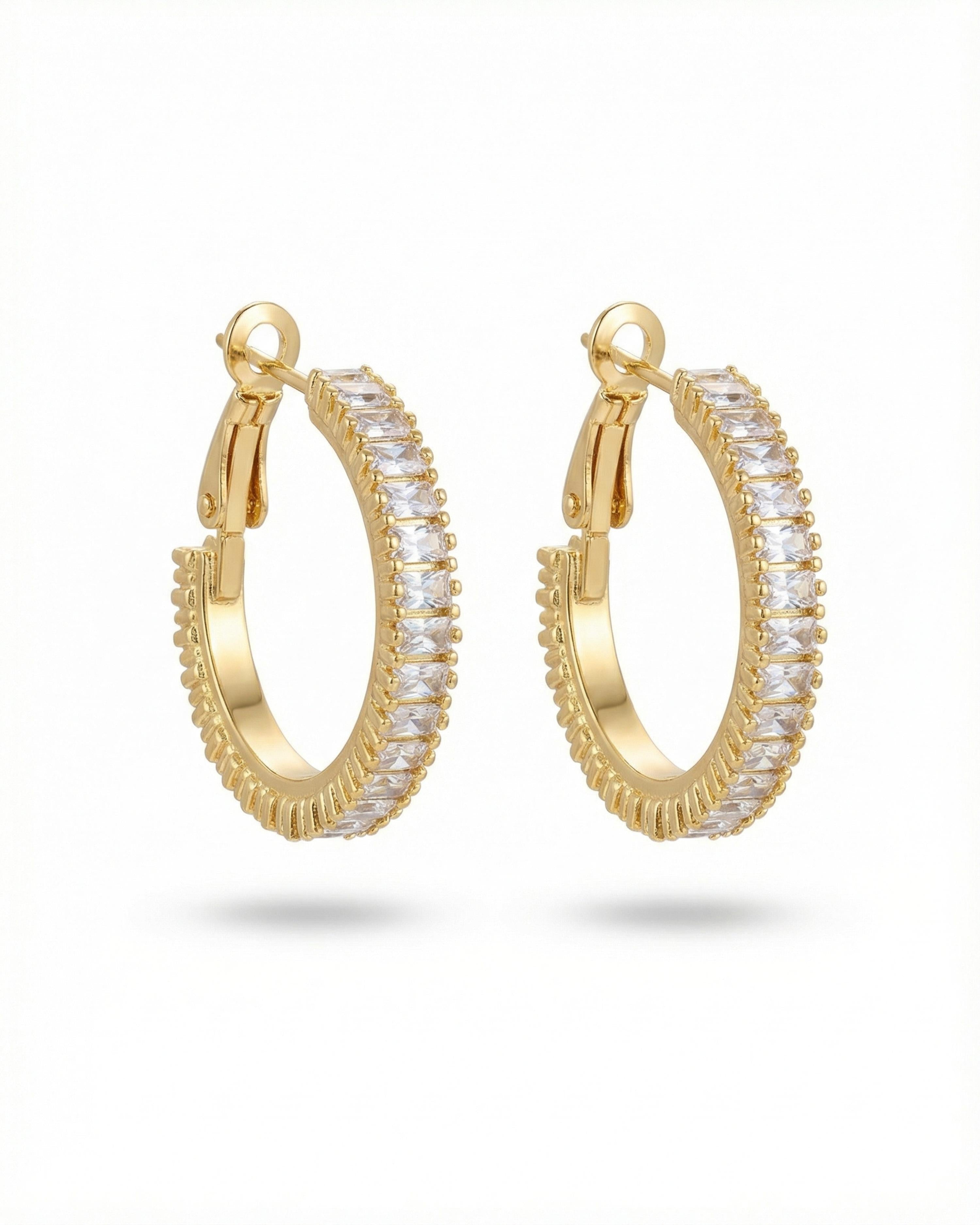 REFINED RADIANCE HOOP EARRINGS